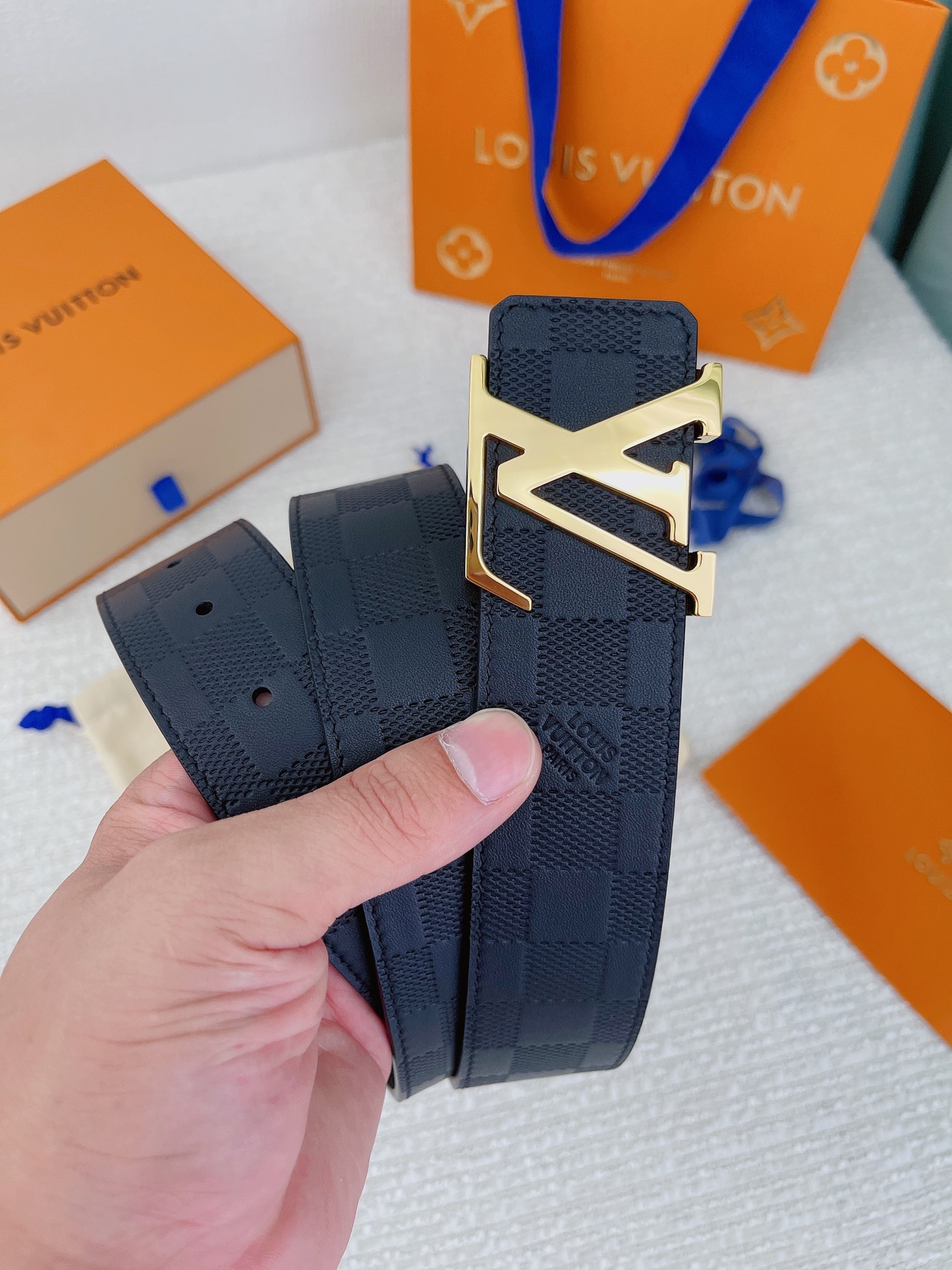 Louis Vuitton Basic Belt Cow Leather L