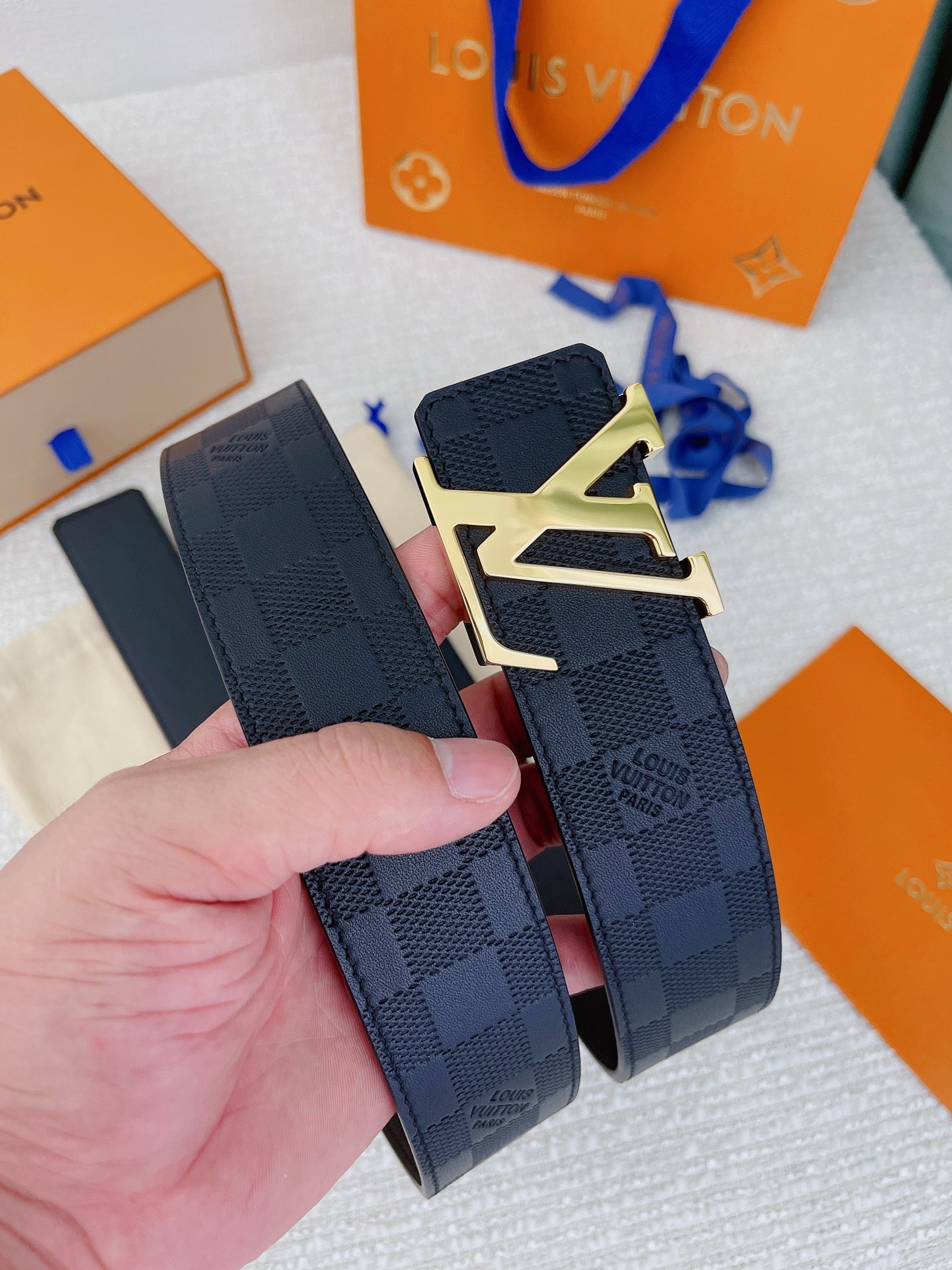 Louis Vuitton Basic Belt Cow Leather L