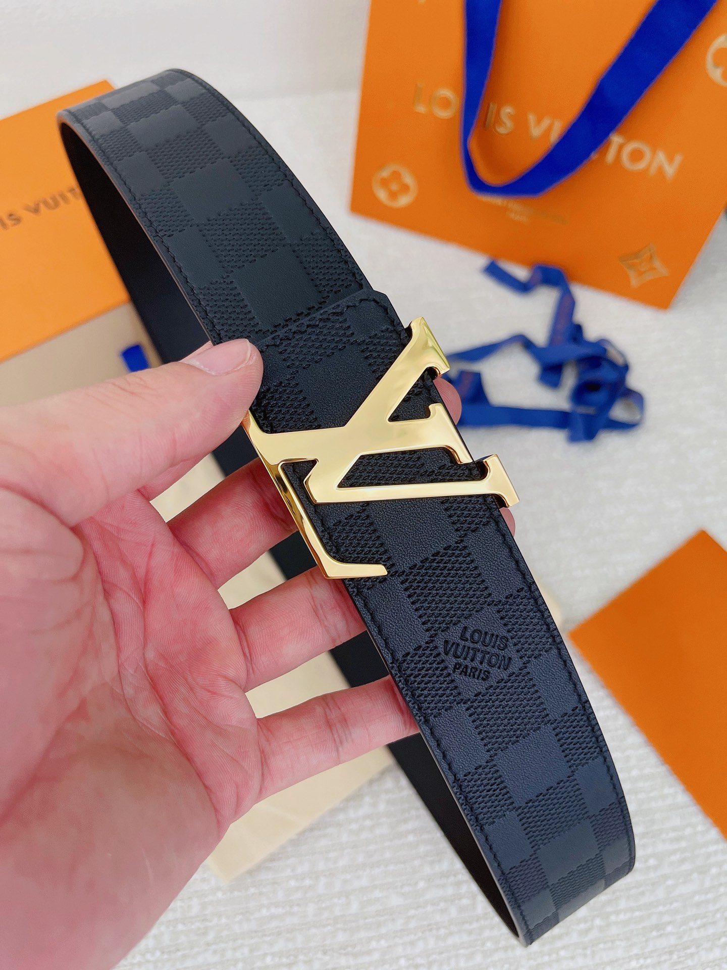 Louis Vuitton Basic Belt Cow Leather L