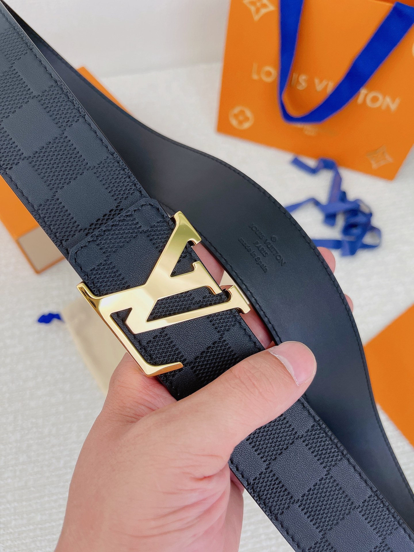 Louis Vuitton Basic Belt Cow Leather L