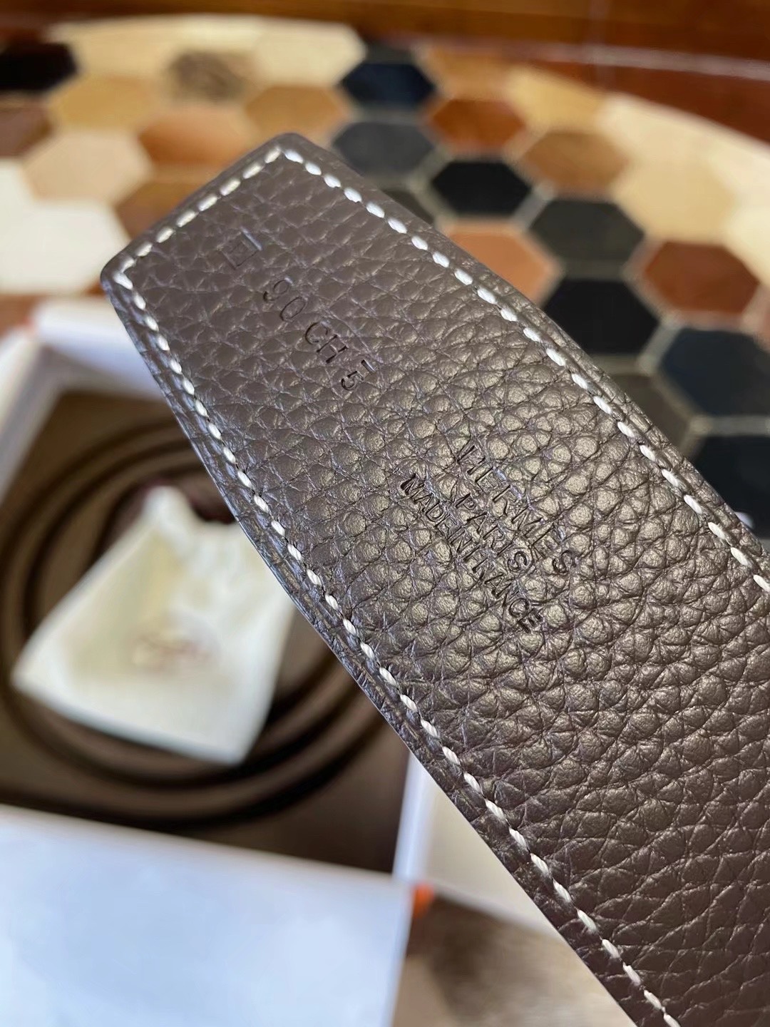 Hermès Male Basic Belt S-m