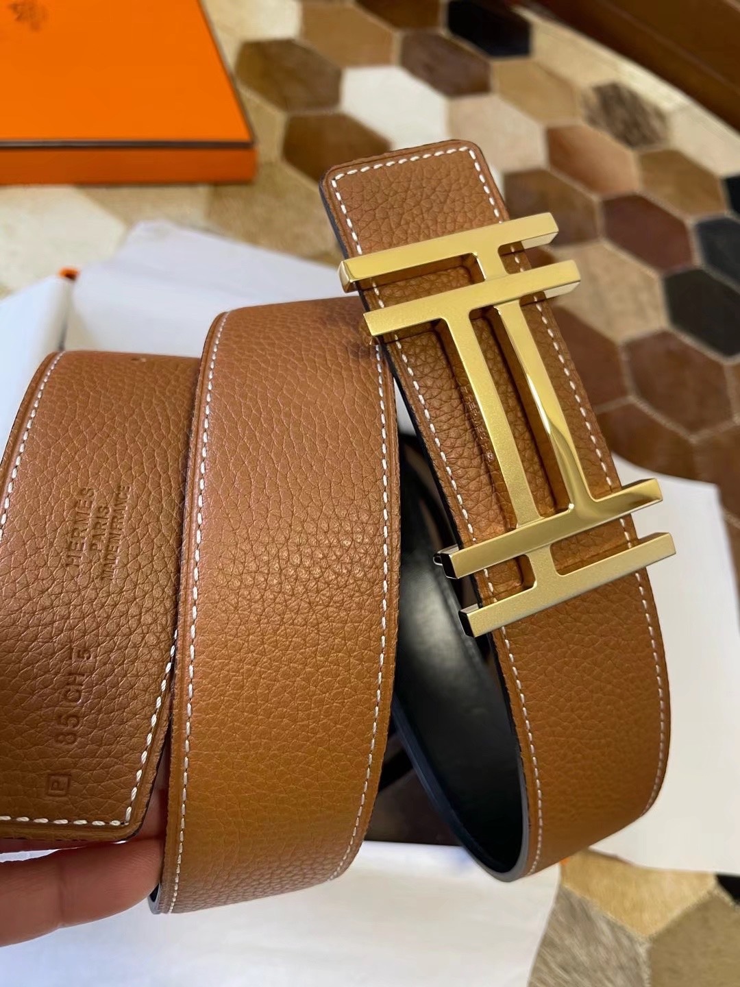 Hermès Male Basic Belt S-m