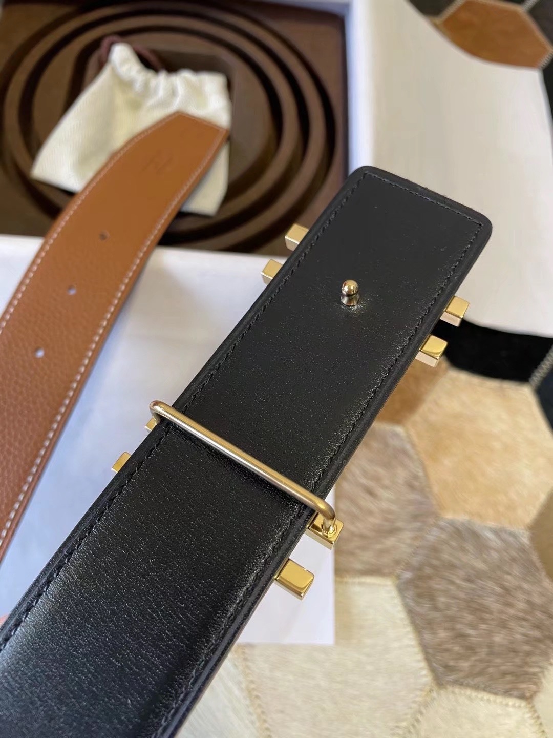 Hermès Male Basic Belt S-m