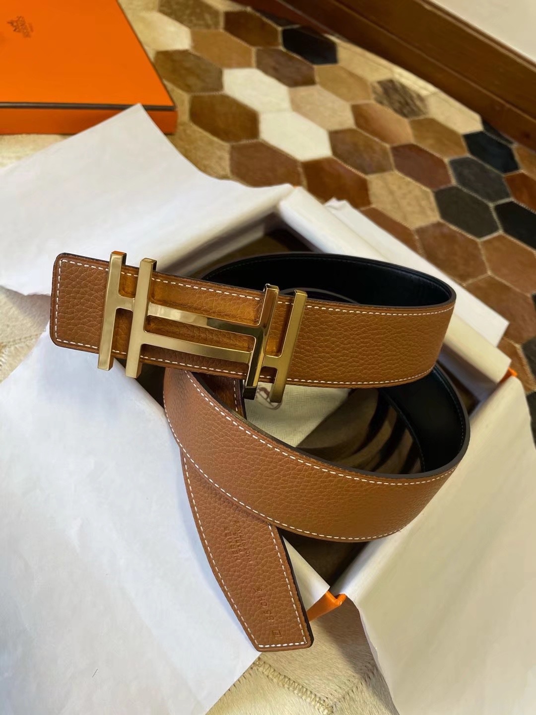 Hermès Male Basic Belt S-m