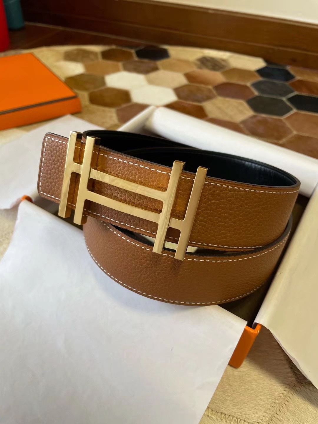 Hermès Male Basic Belt S-m