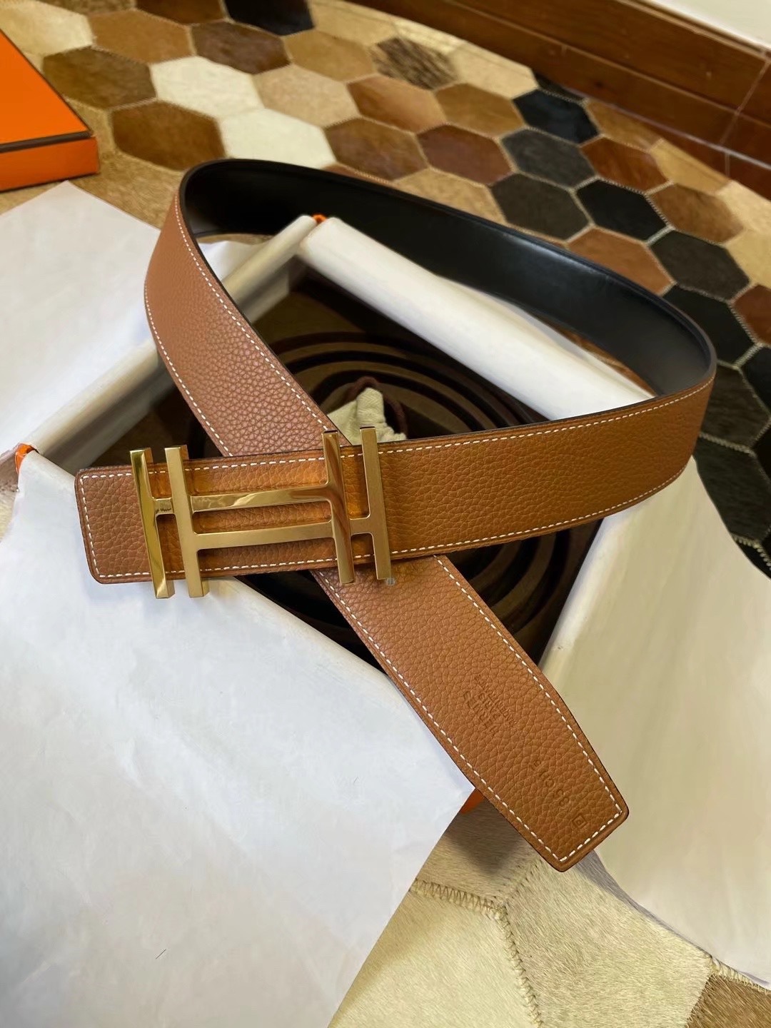 Hermès Male Basic Belt S-m