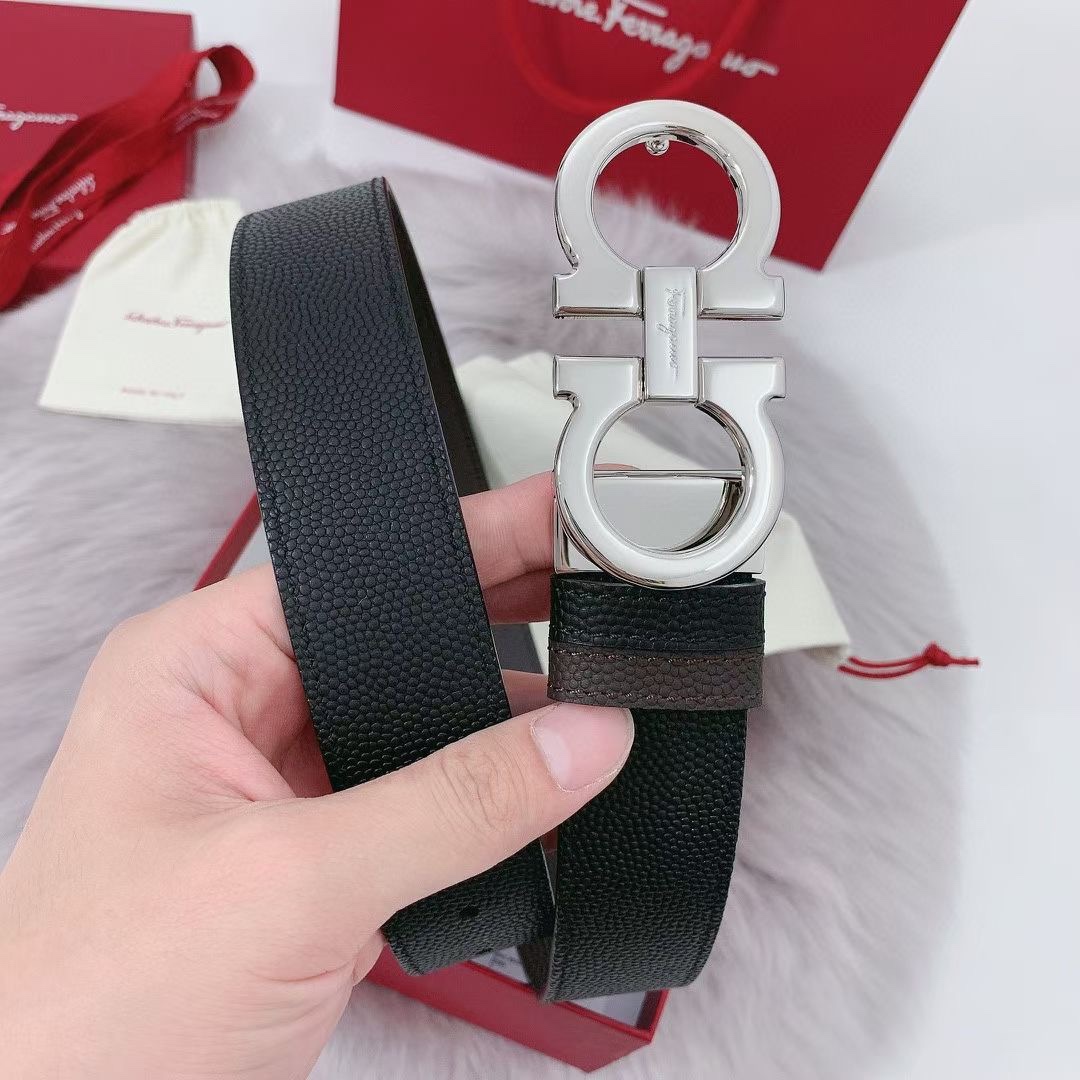 Salvatore Ferragamo Male Leather Belt 13514-m