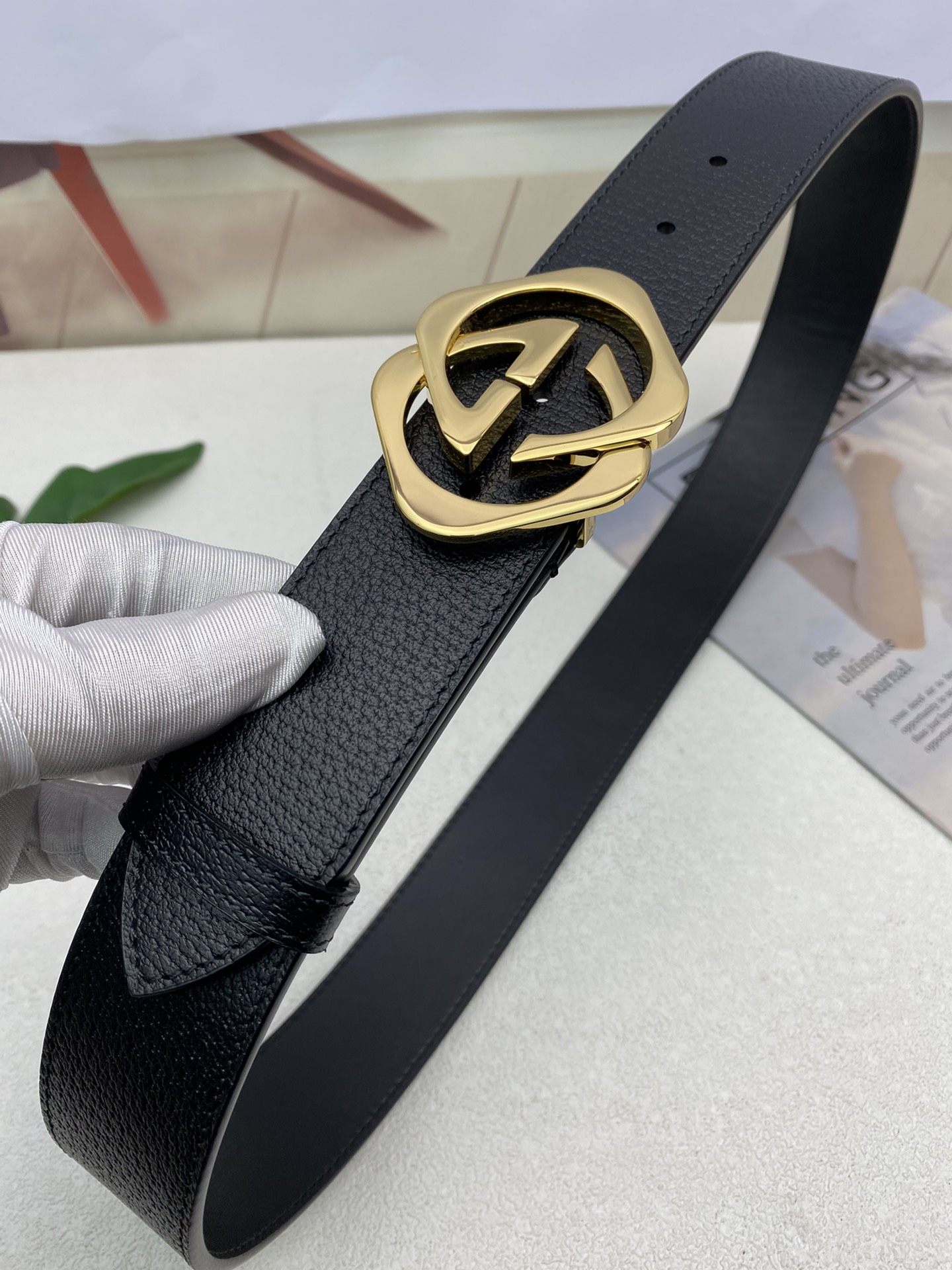 Gucci Leather Belt Top Grain Leather