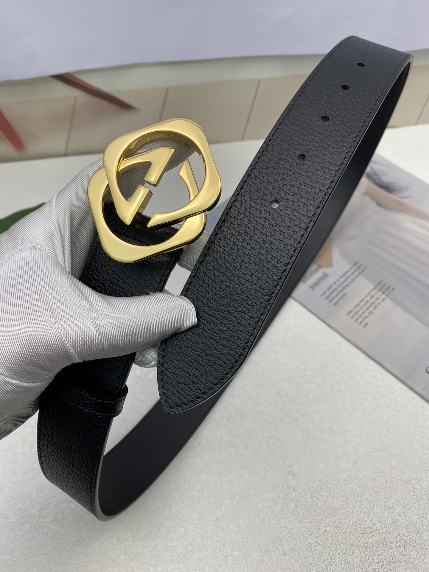 Gucci Leather Belt Top Grain Leather