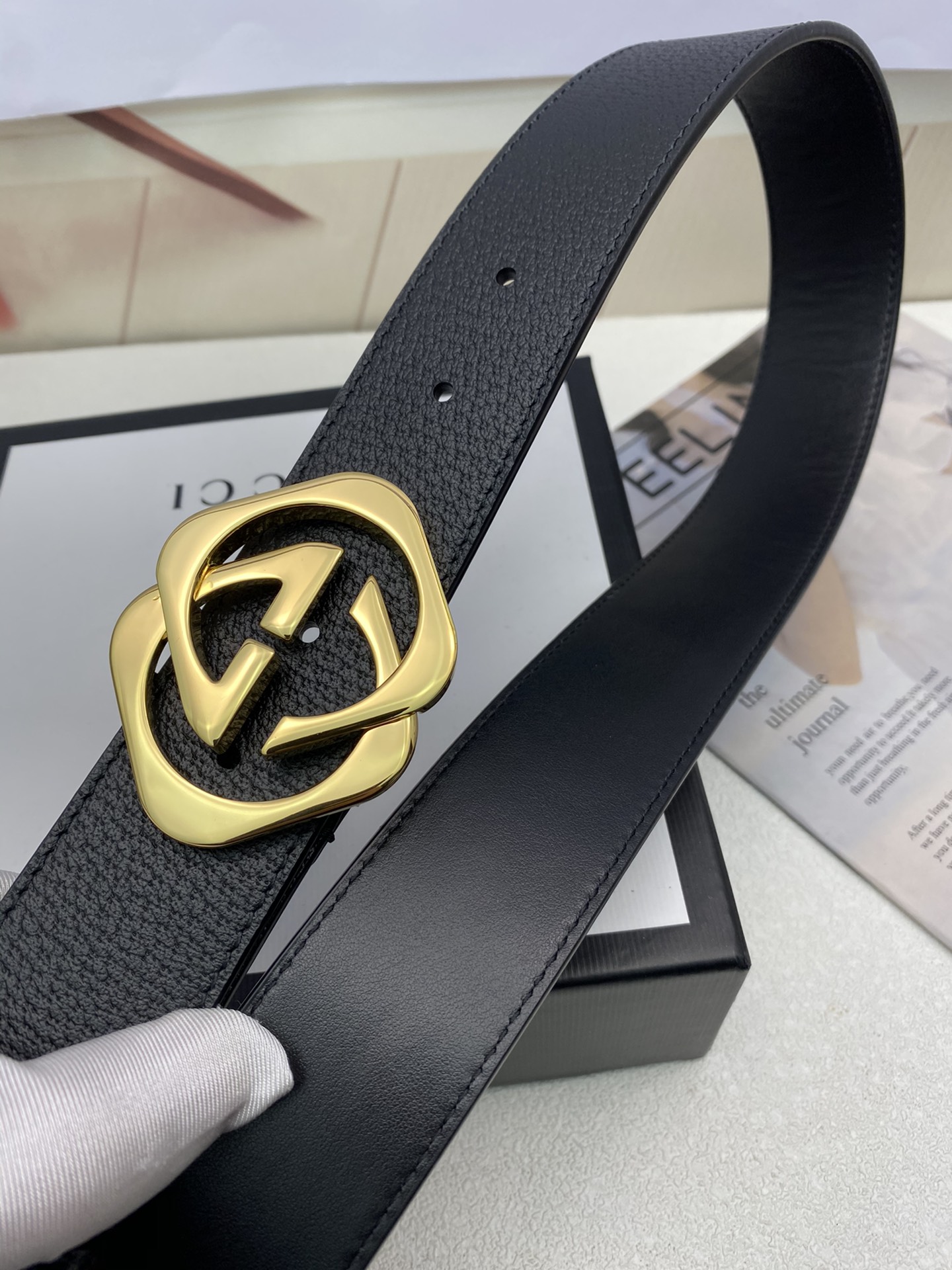 Gucci Leather Belt Top Grain Leather