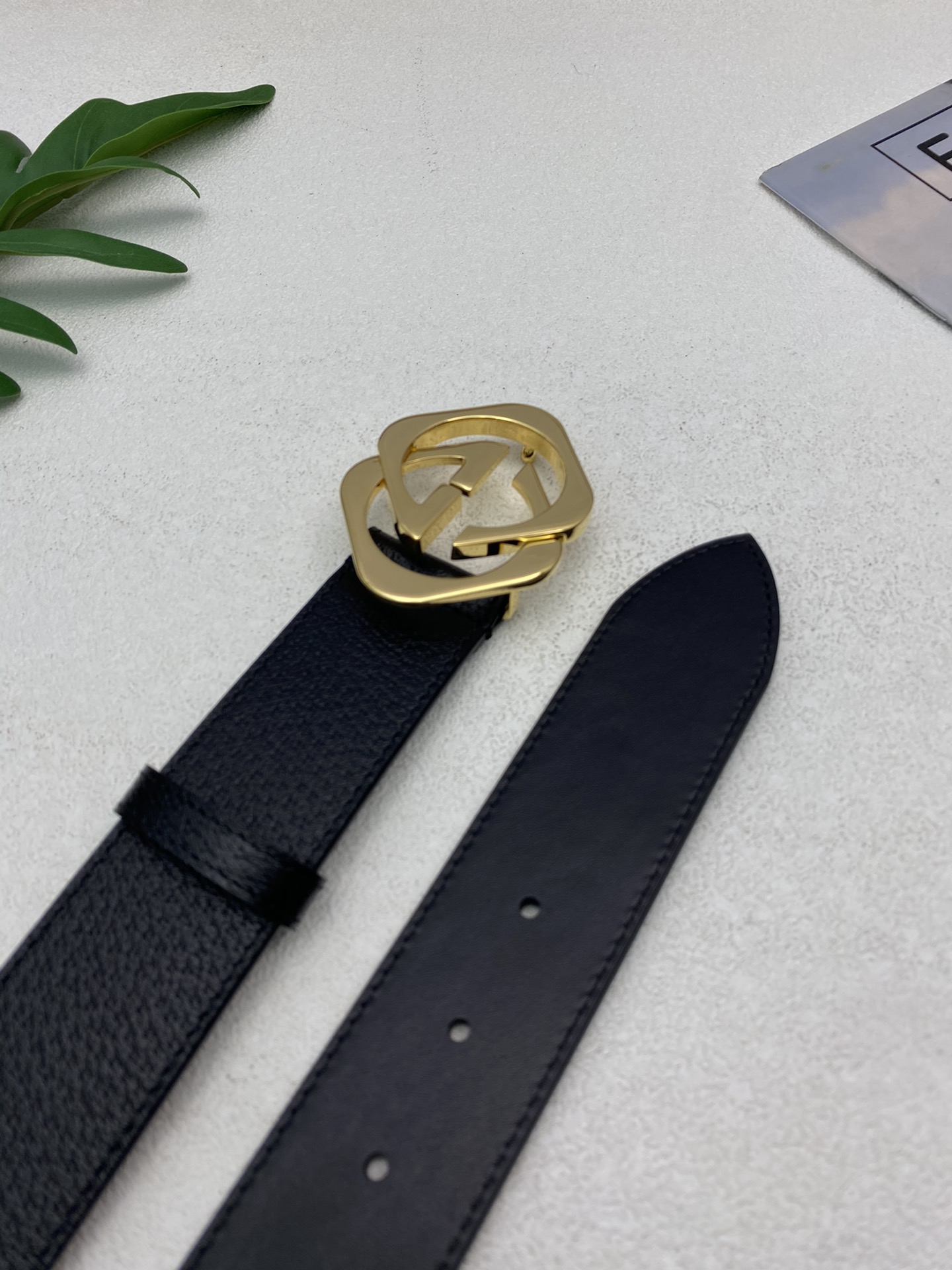 Gucci Leather Belt Top Grain Leather