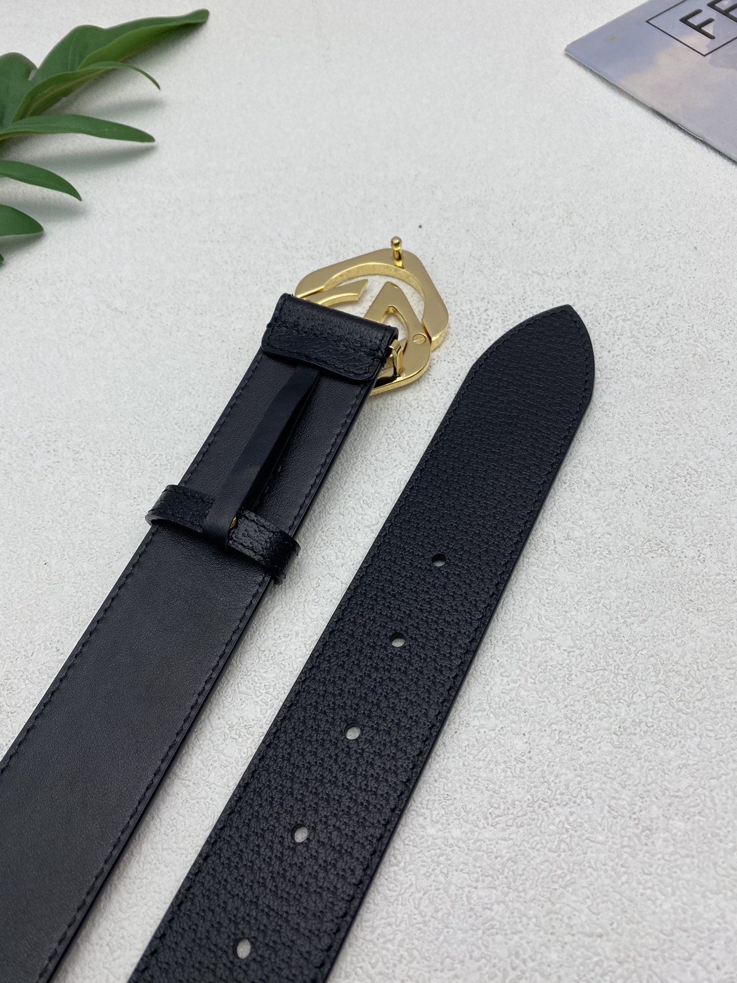 Gucci Leather Belt Top Grain Leather
