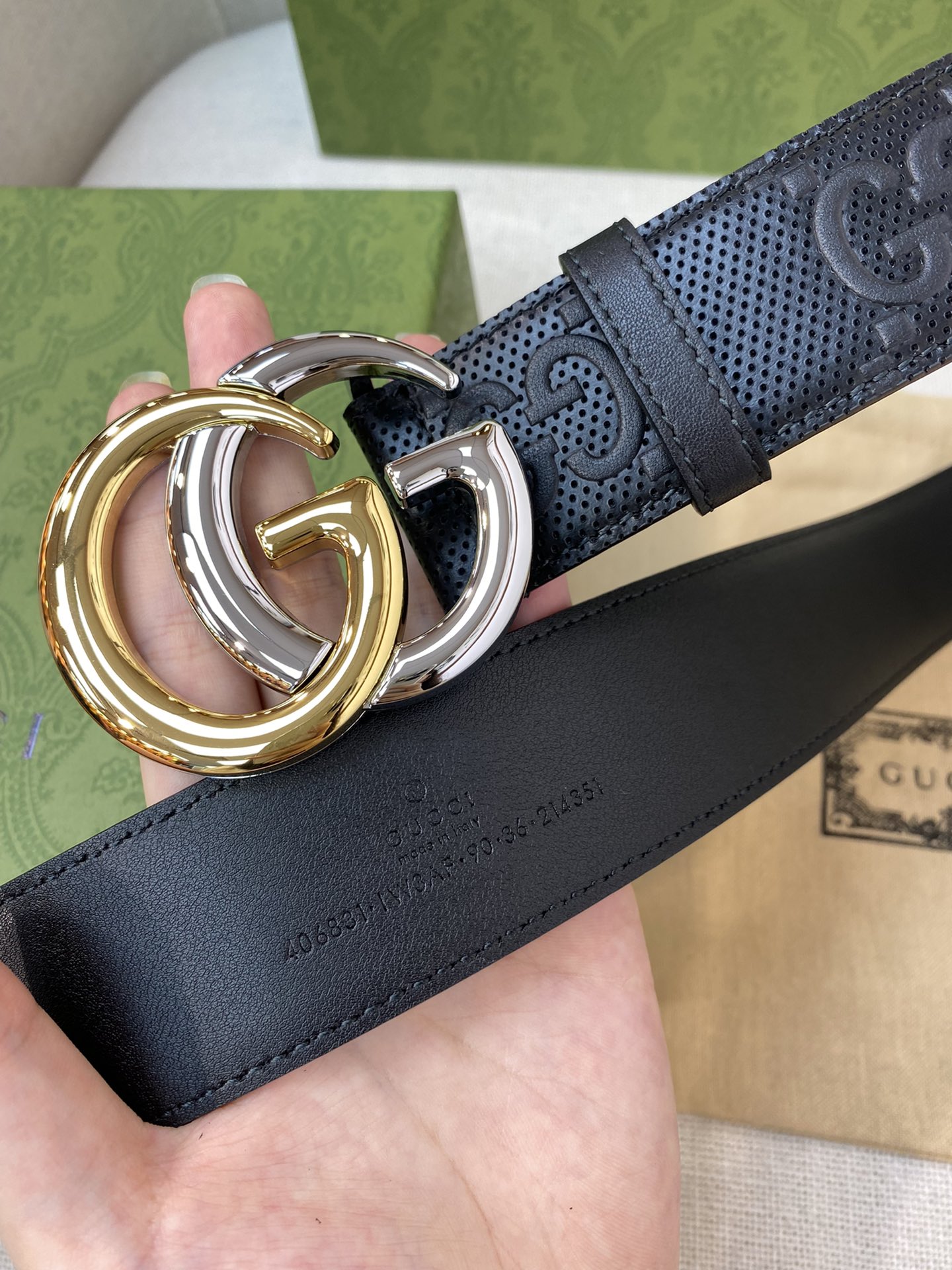 Gucci Male Basic Belt Cow Leather M-l