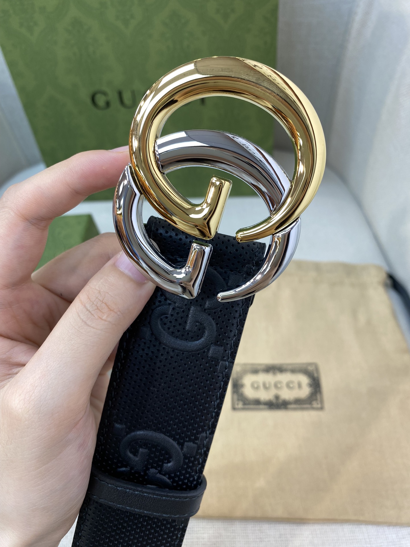 Gucci Male Basic Belt Cow Leather M-l