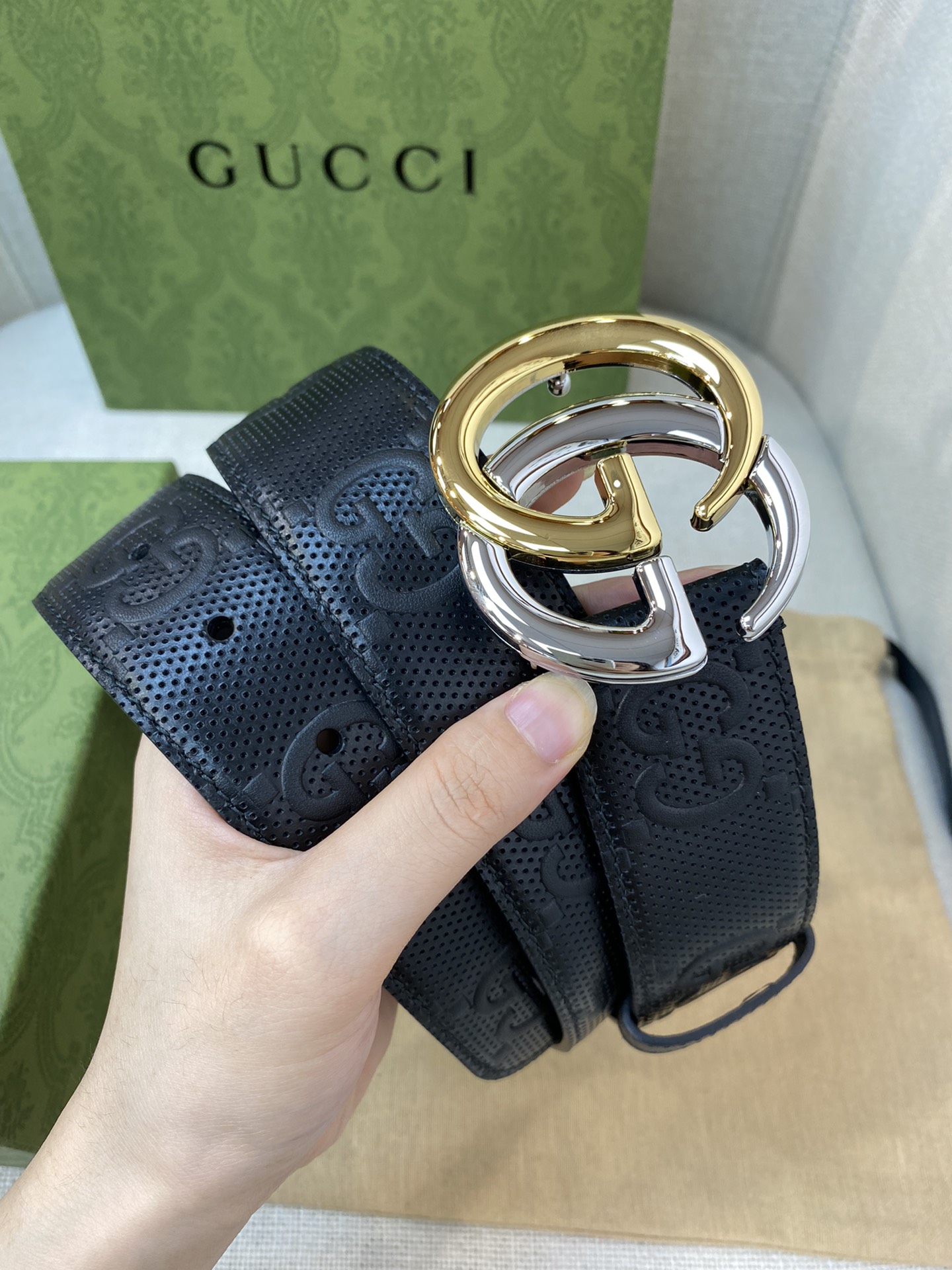 Gucci Male Basic Belt Cow Leather M-l