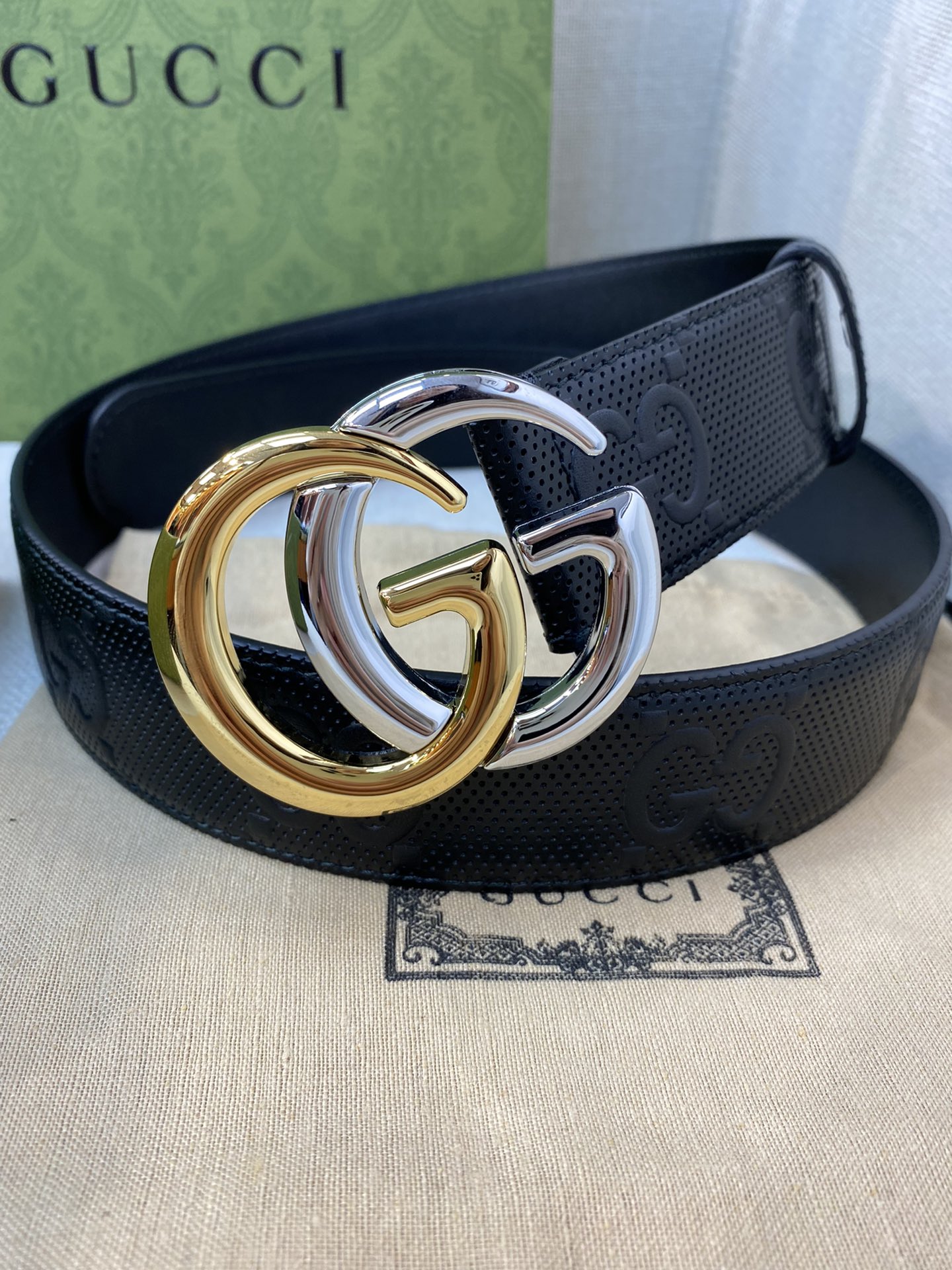 Gucci Male Basic Belt Cow Leather M-l