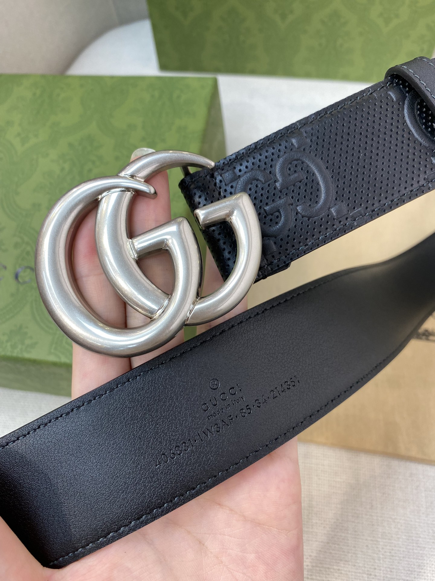 Gucci Male Basic Belt Cow Leather M-l