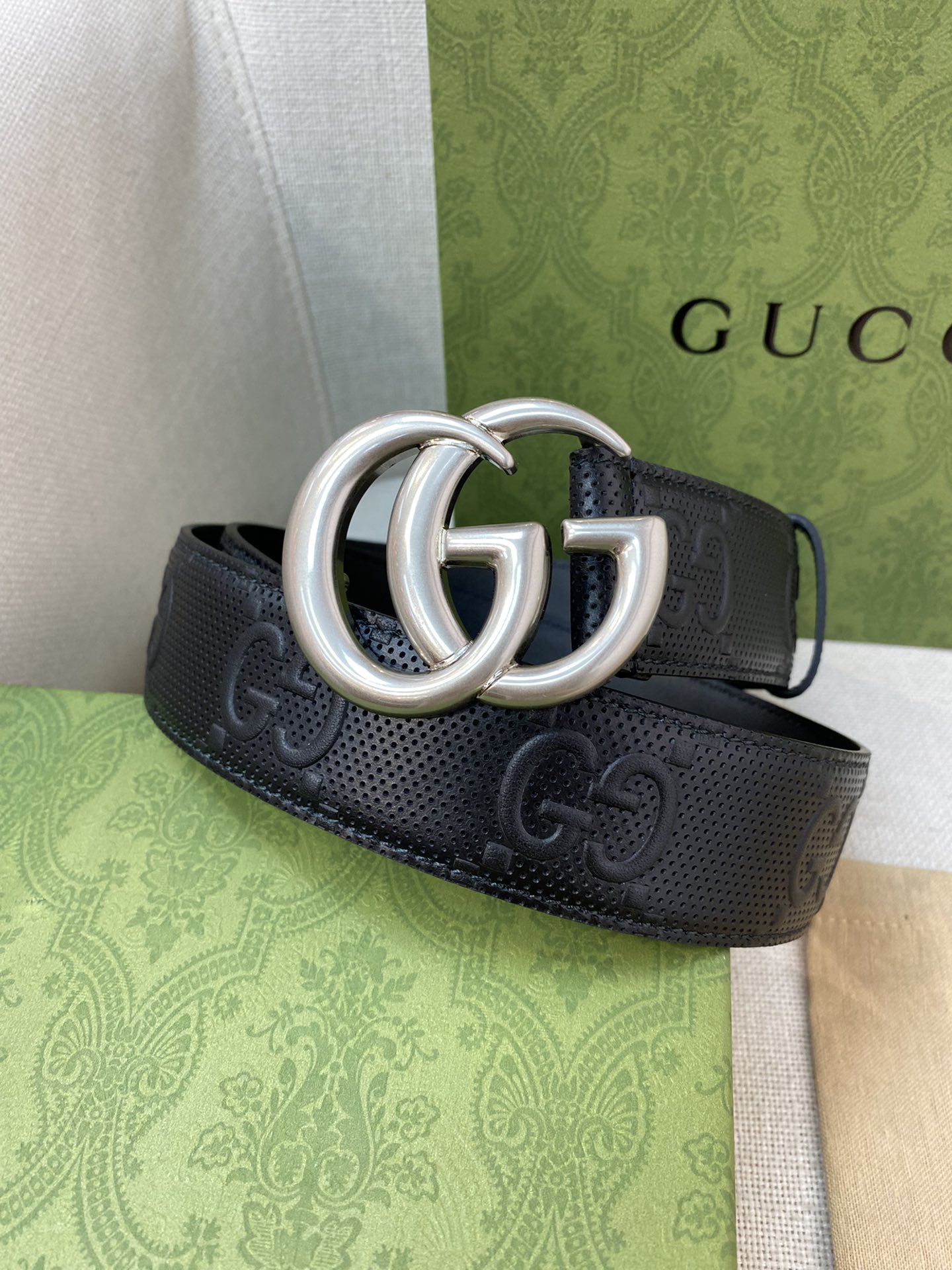 Gucci Male Basic Belt Cow Leather M-l