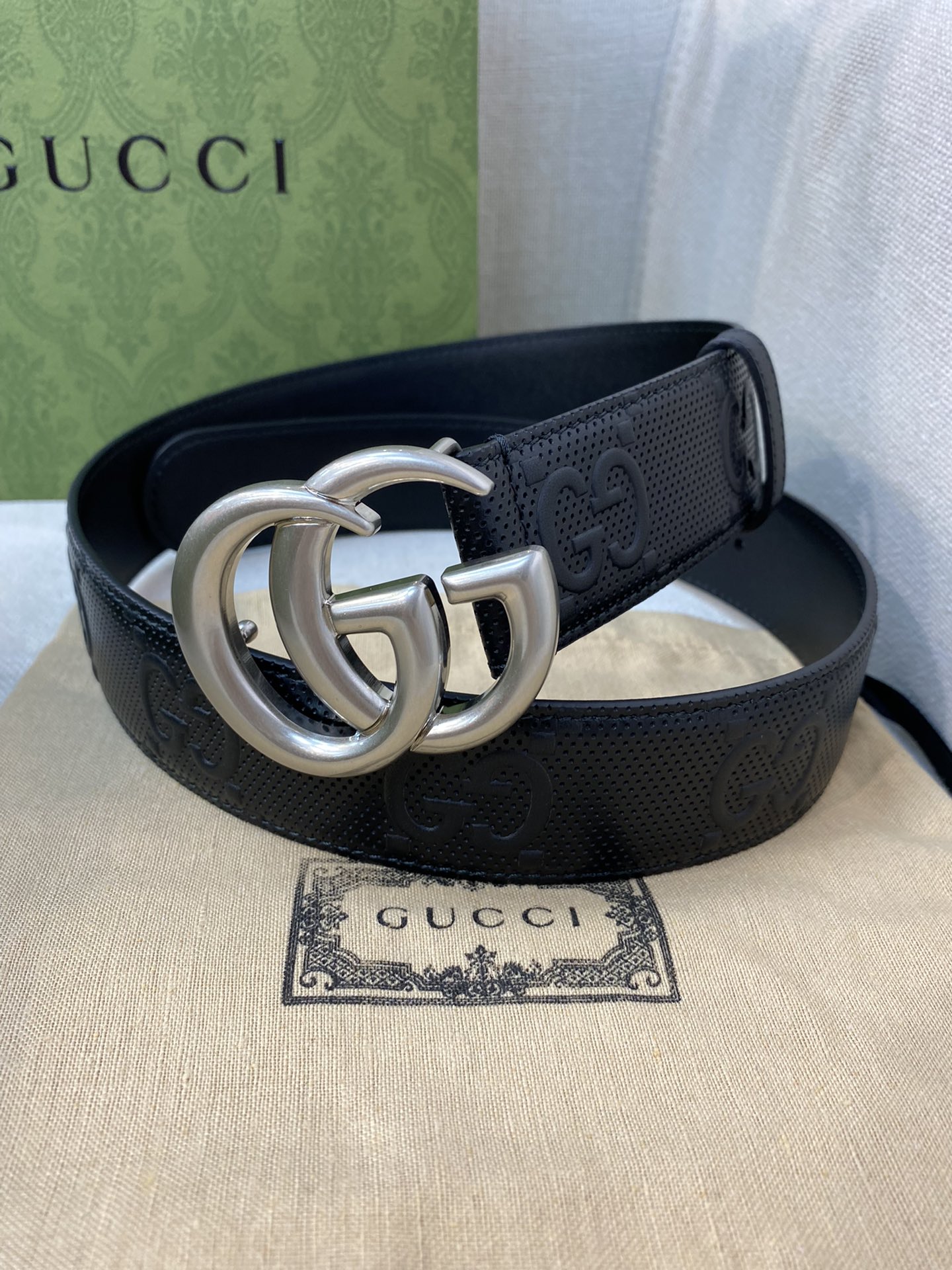 Gucci Male Basic Belt Cow Leather M-l