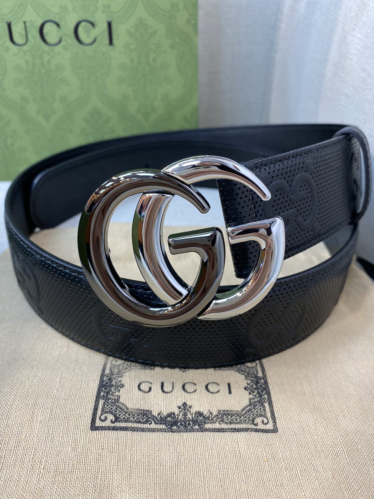 Gucci Male Basic Belt Cow Leather M-l