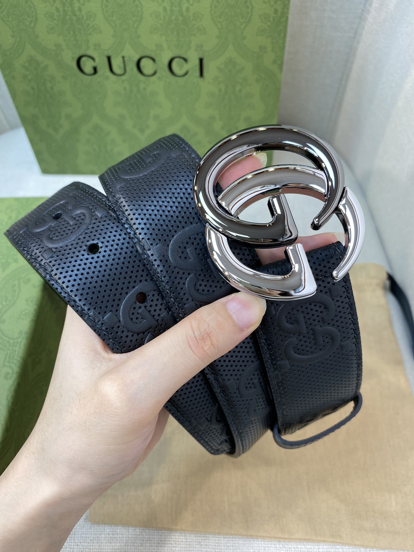 Gucci Male Basic Belt Cow Leather M-l
