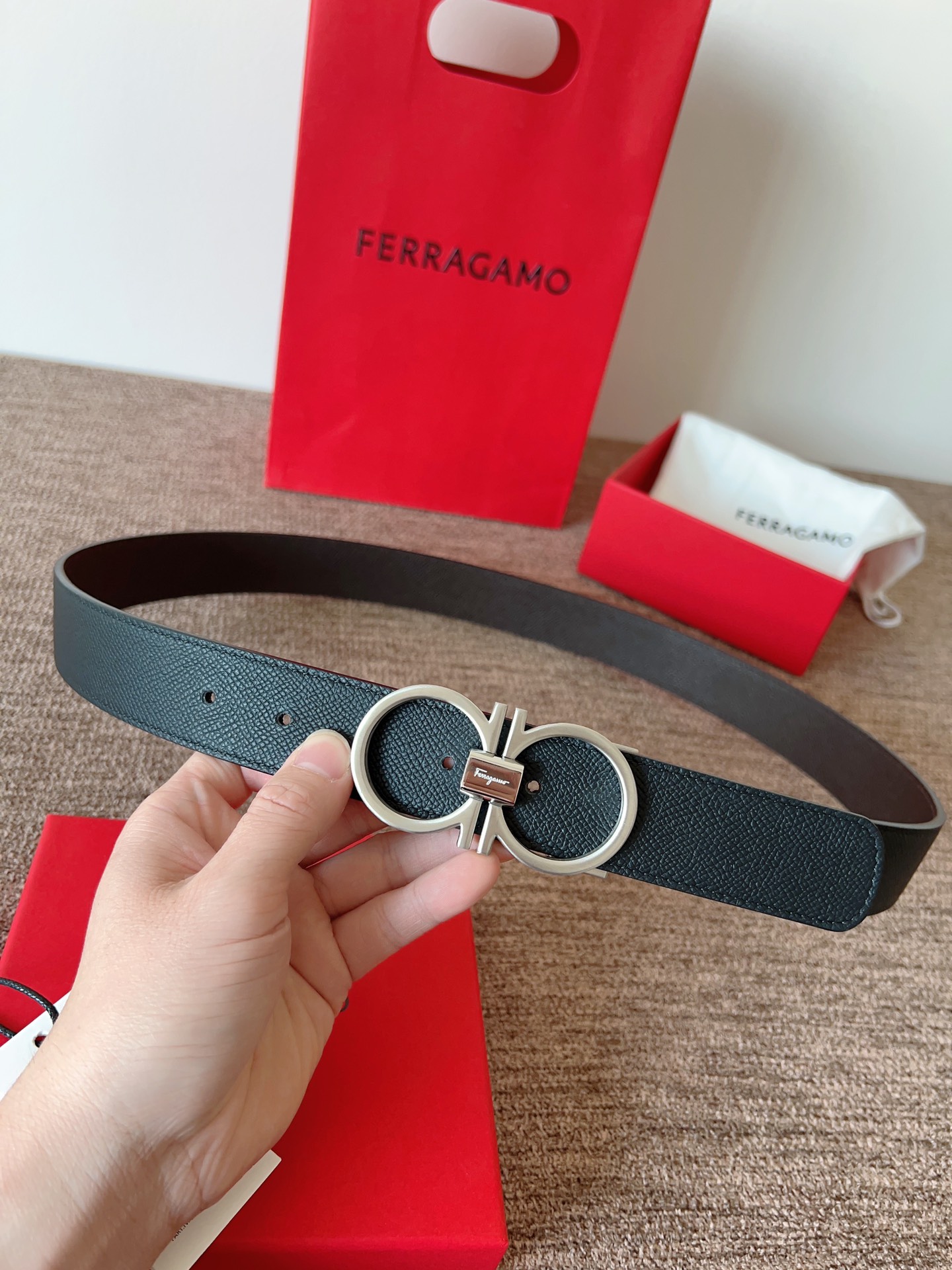 Salvatore Ferragamo Leather Belt