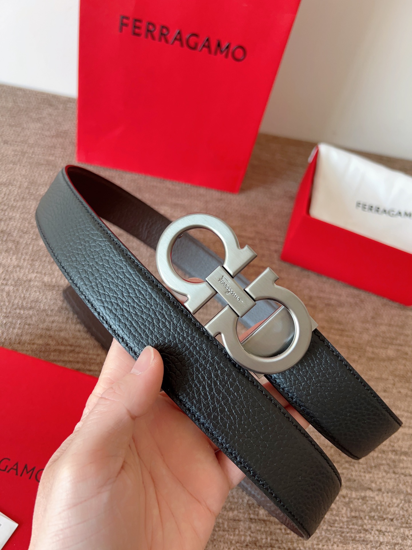 Salvatore Ferragamo Leather Belt