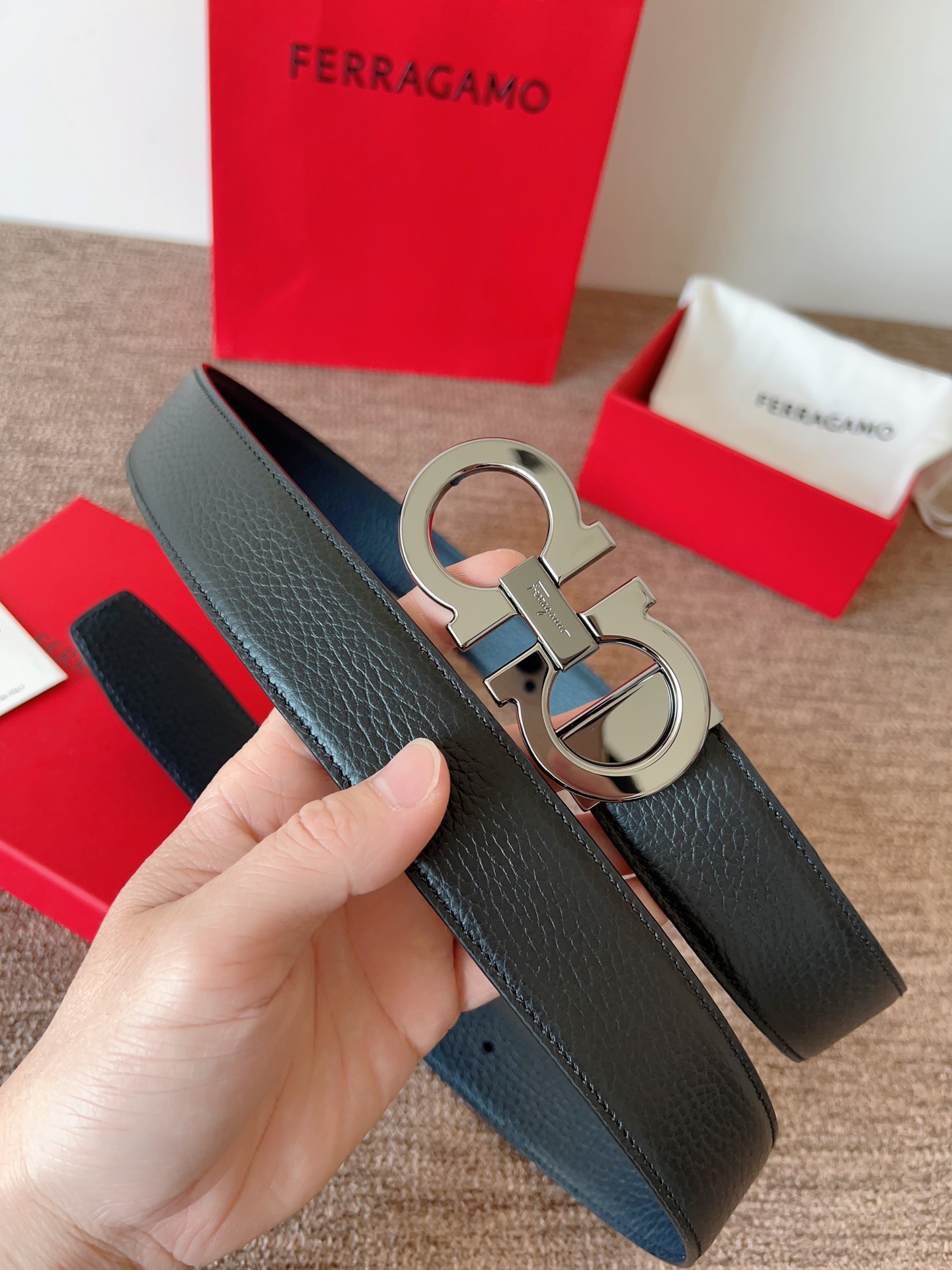 Salvatore Ferragamo Leather Belt