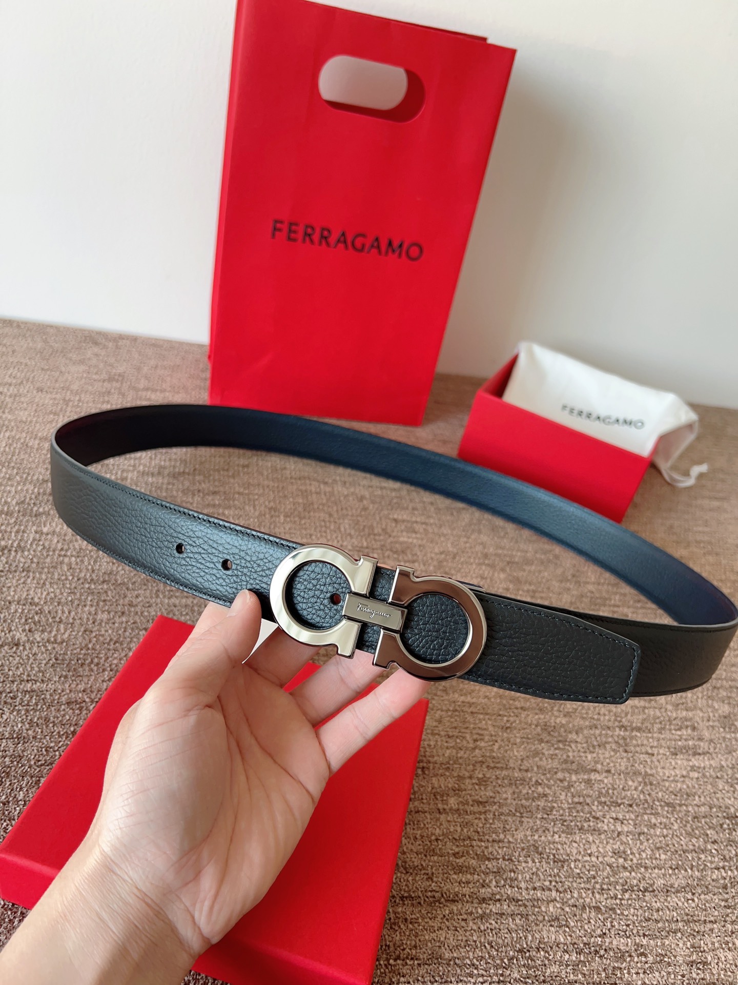 Salvatore Ferragamo Leather Belt