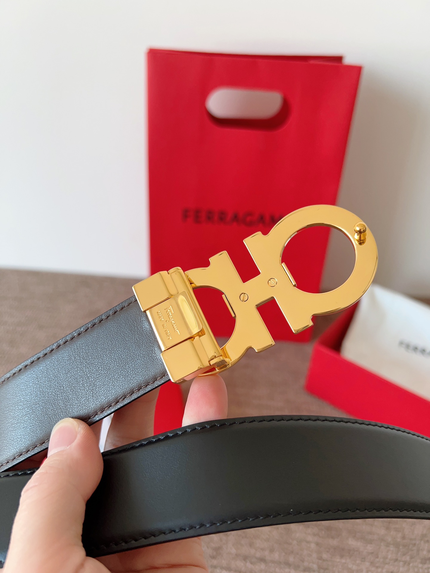 Salvatore Ferragamo Leather Belt