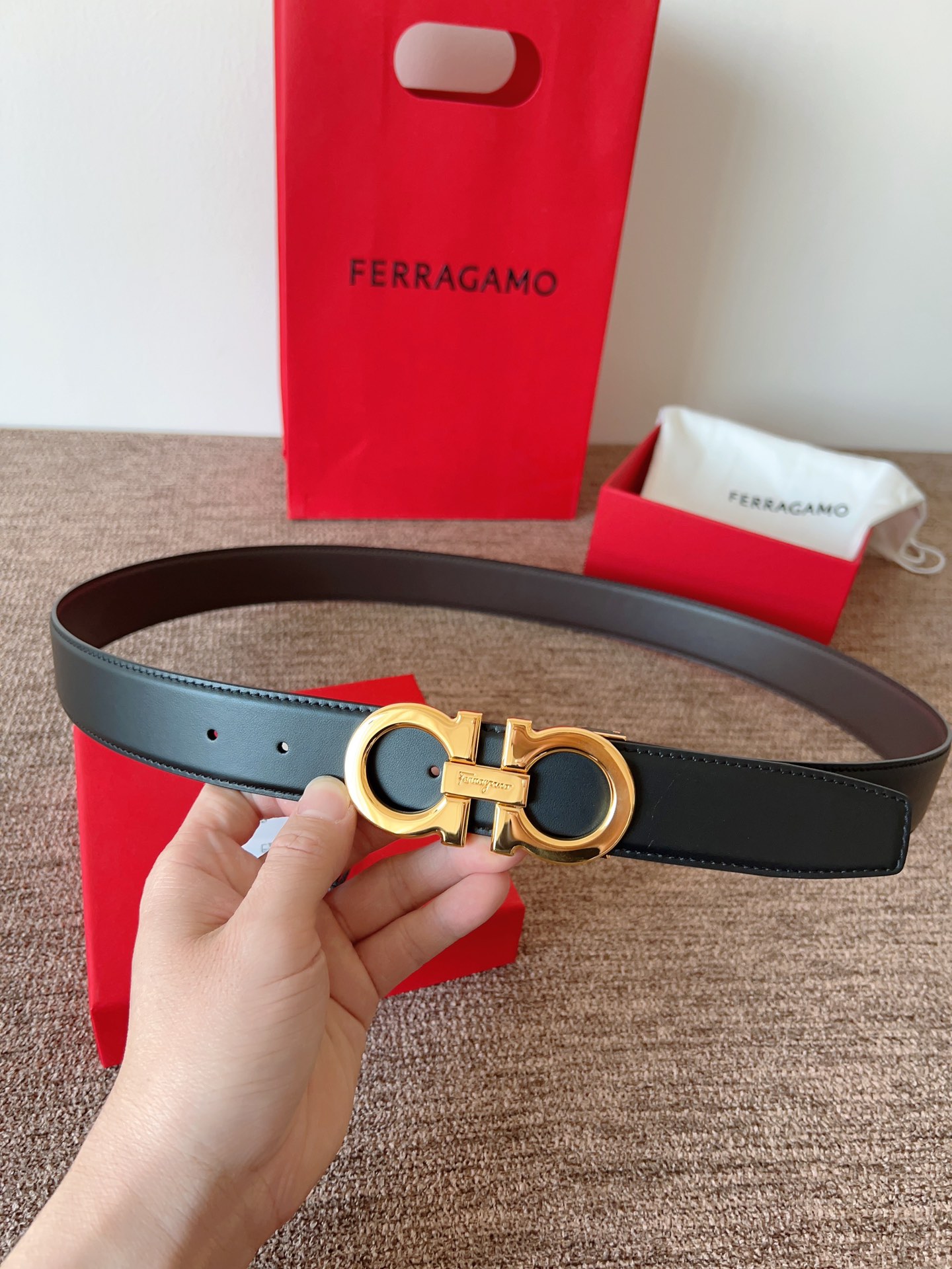 Salvatore Ferragamo Leather Belt