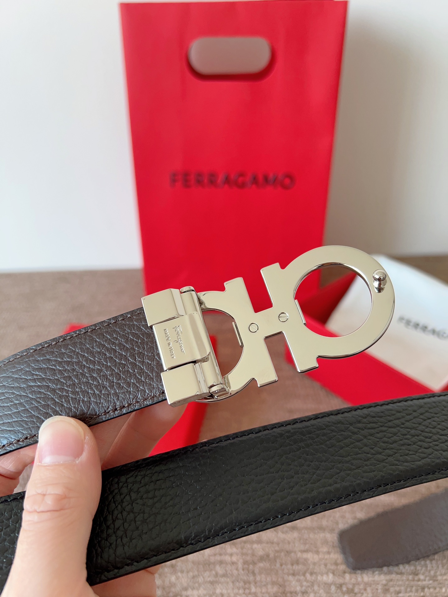 Salvatore Ferragamo Leather Belt