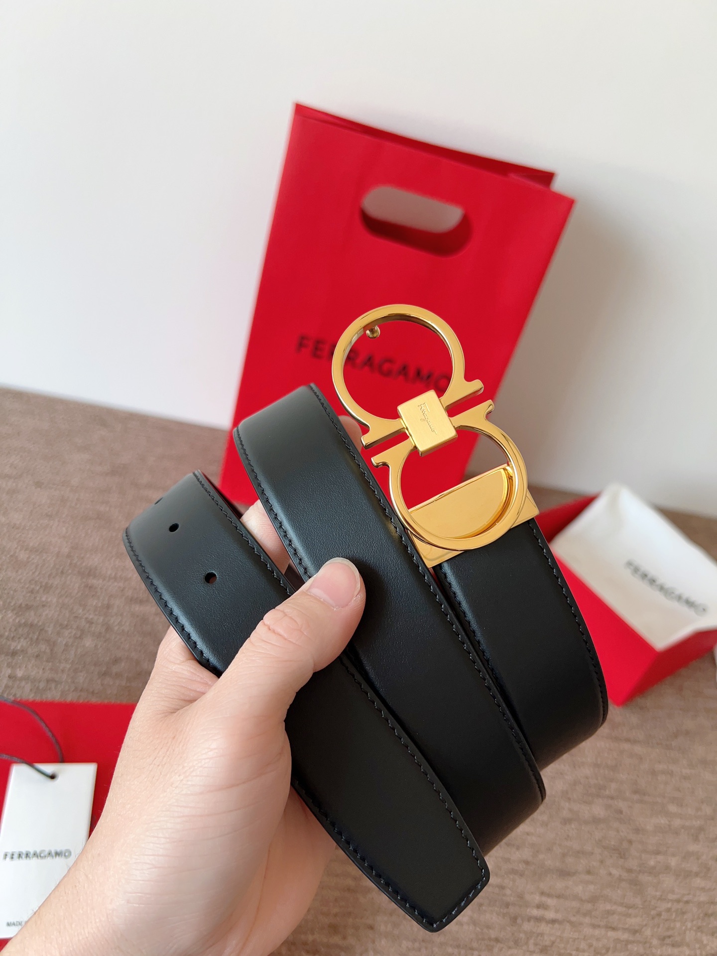 Salvatore Ferragamo Leather Belt