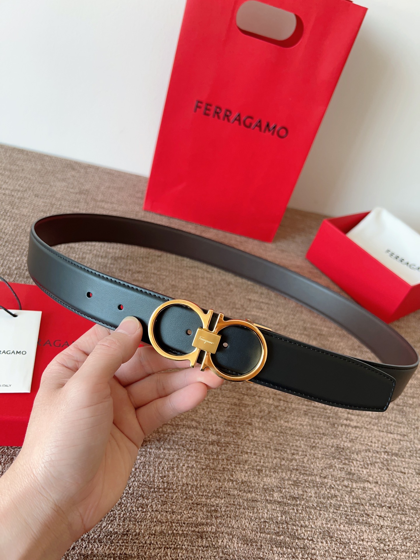 Salvatore Ferragamo Leather Belt