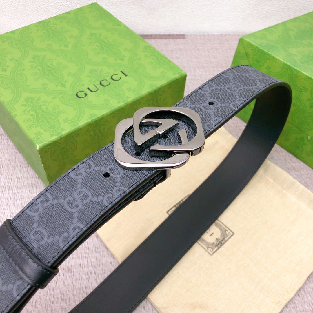 Gucci Male Leather Belt Waterproof M
