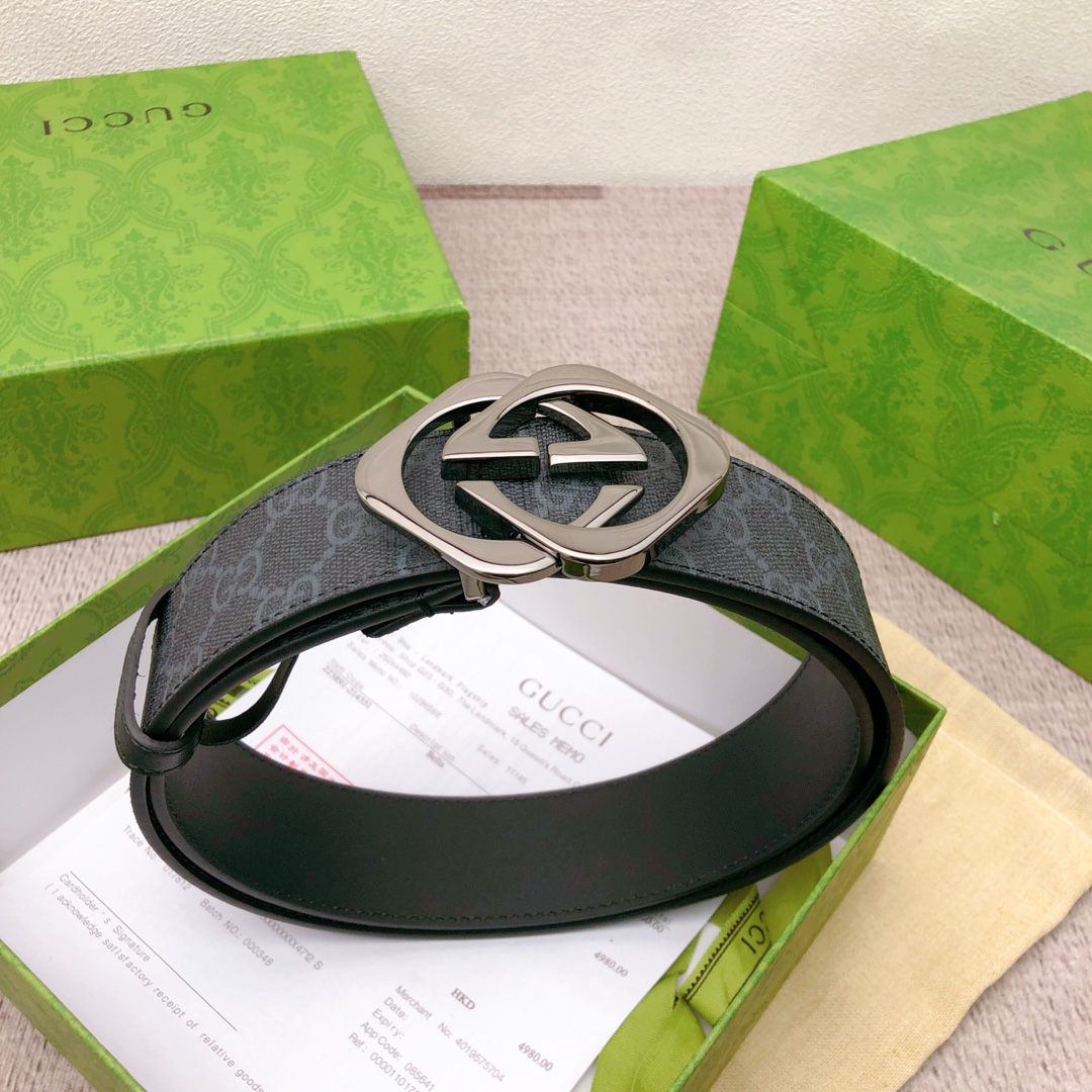 Gucci Male Leather Belt Waterproof M