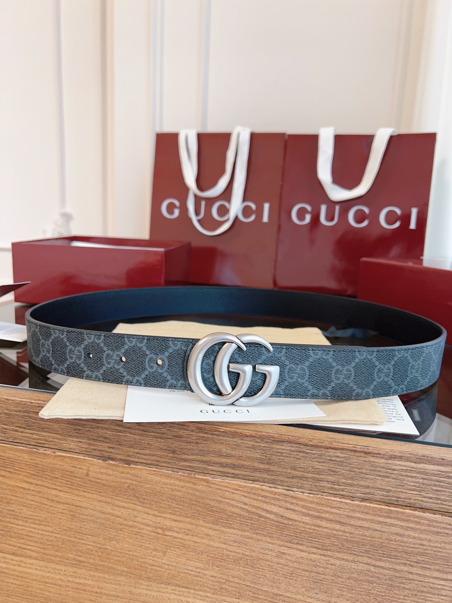 Gucci Male Basic Belt Canvas Black