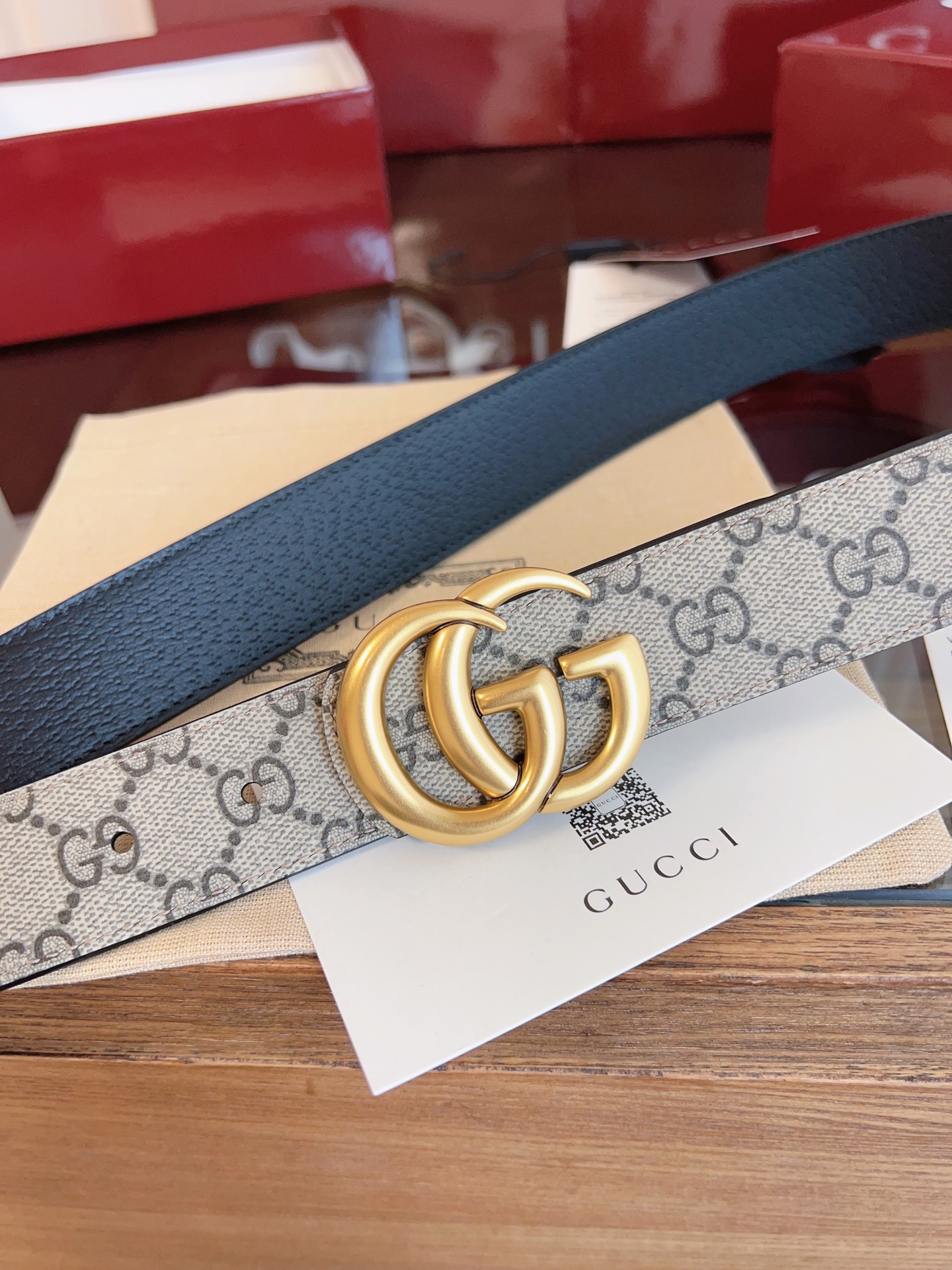 Gucci Male Basic Belt Canvas Black