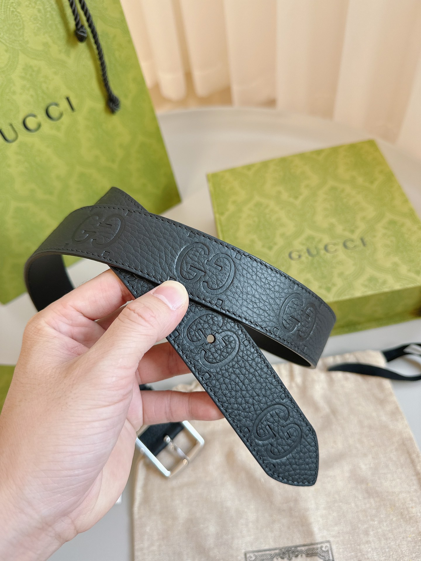 Gucci Pin Buckle Belt Black
