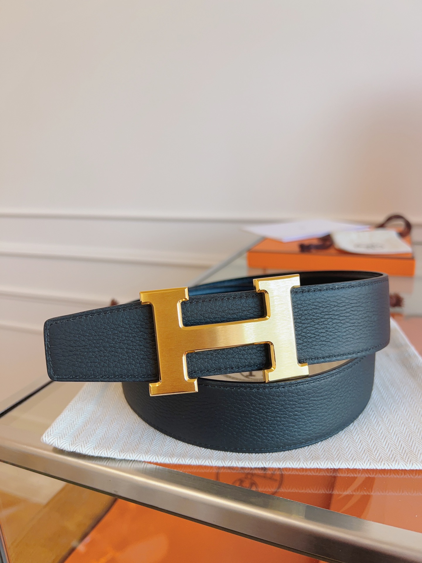 Hermès Basic Belt Black S-m