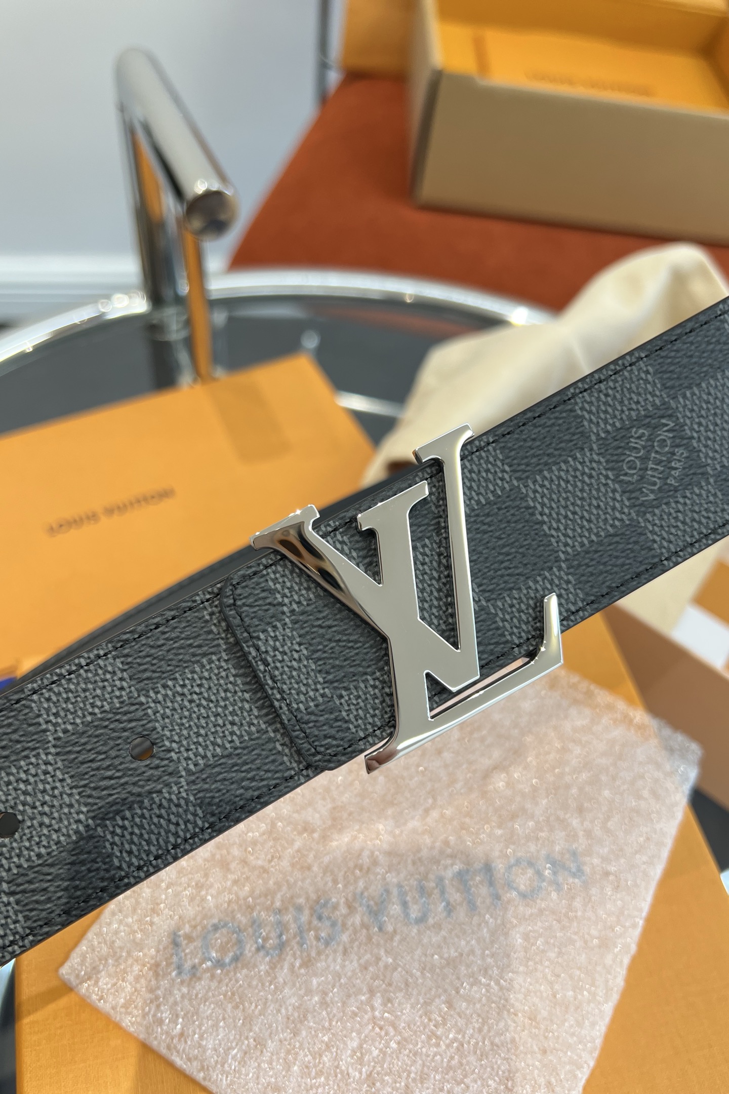 Louis Vuitton Basic Belt Top Grain Leather 13514-m-l