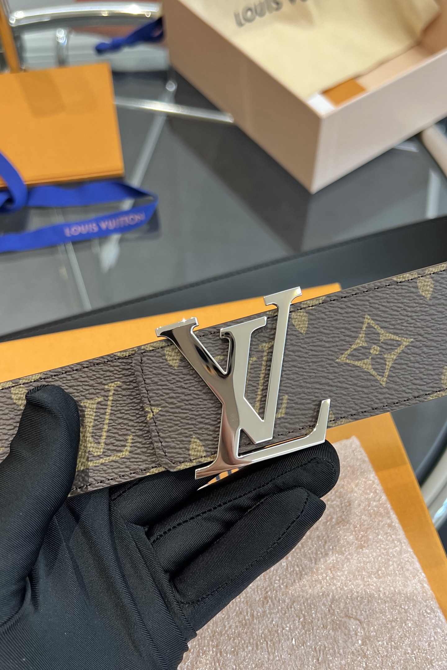 Louis Vuitton Basic Belt Top Grain Leather 13514-m-l