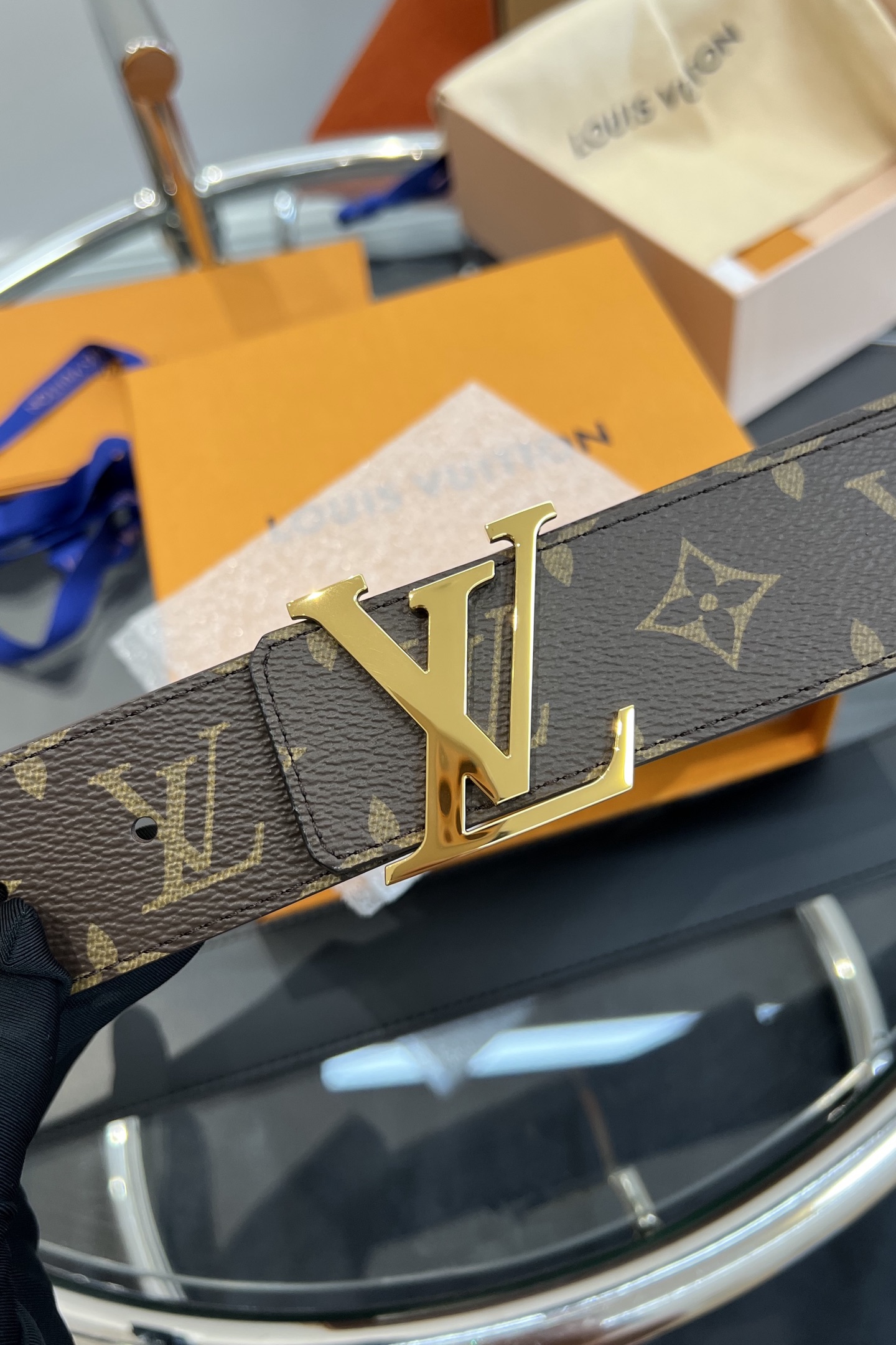 Louis Vuitton Basic Belt Top Grain Leather 13514-m-l