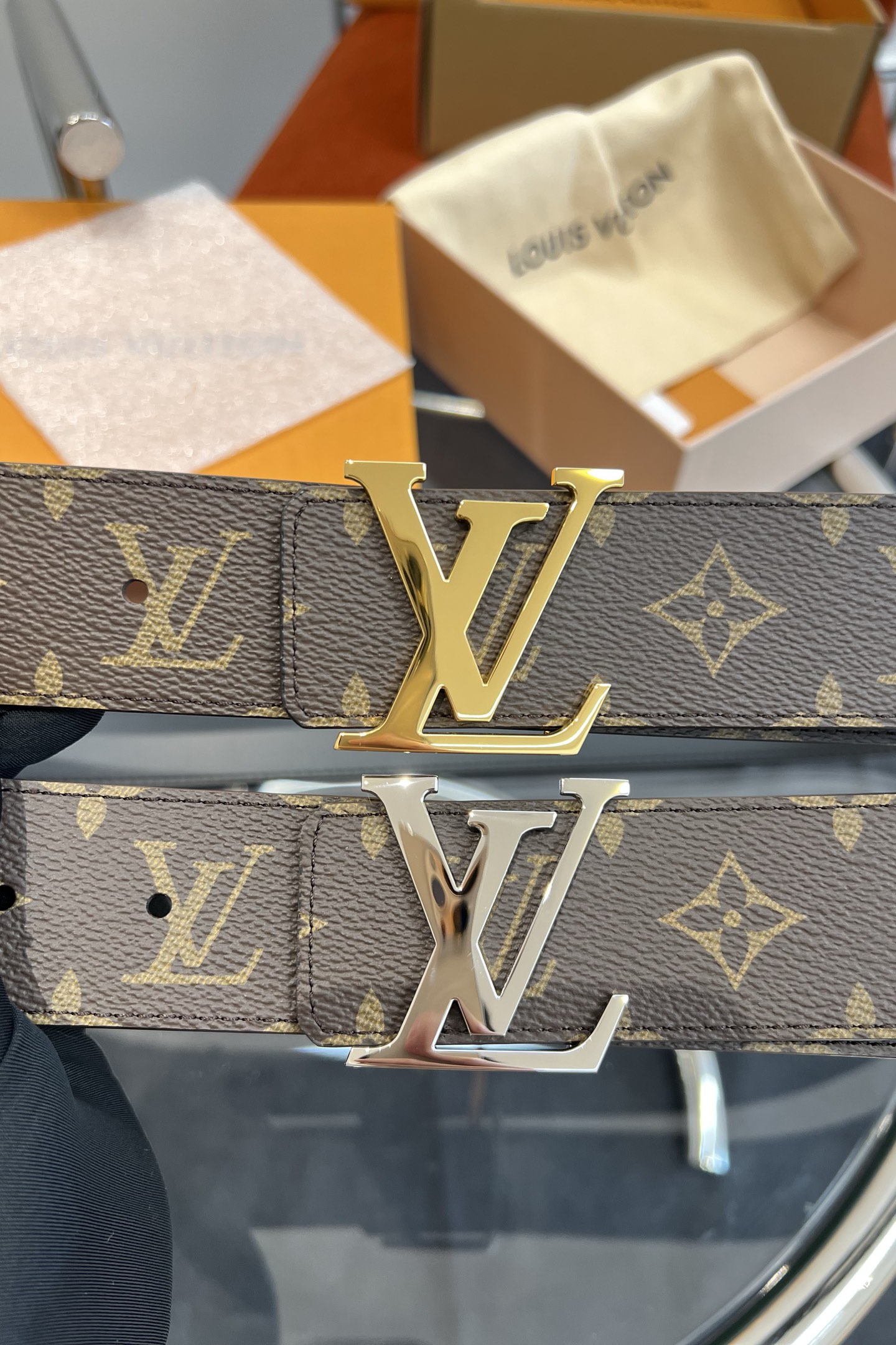 Louis Vuitton Basic Belt Top Grain Leather 13514-m-l