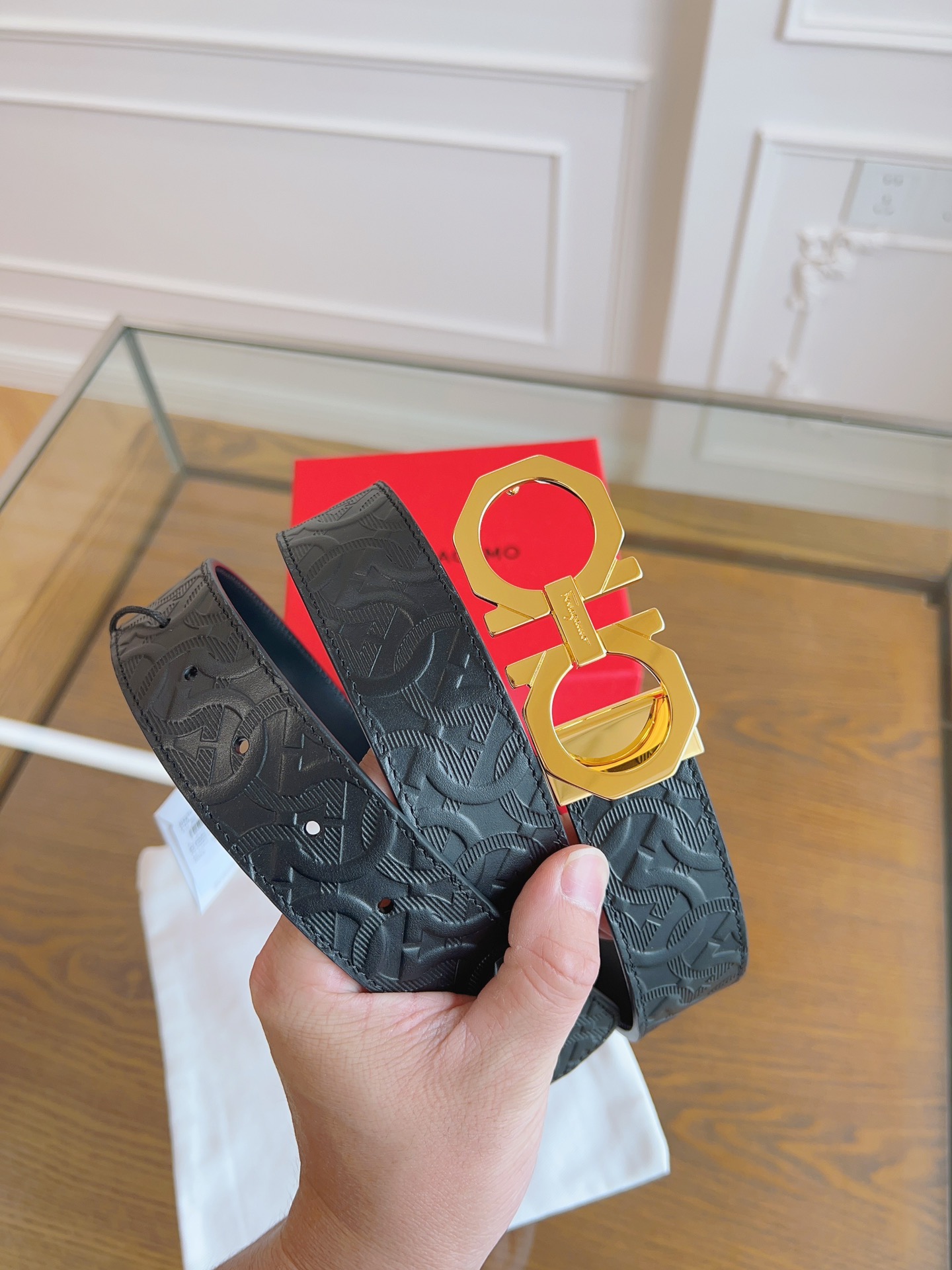 Salvatore Ferragamo Male Basic Belt Cow Leather M