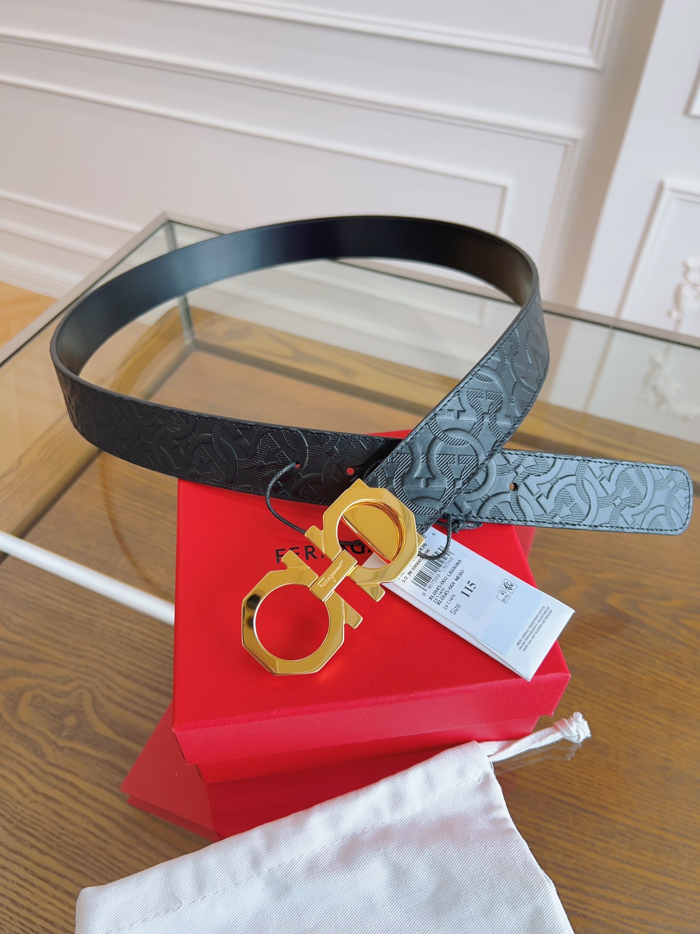 Salvatore Ferragamo Male Basic Belt Cow Leather M