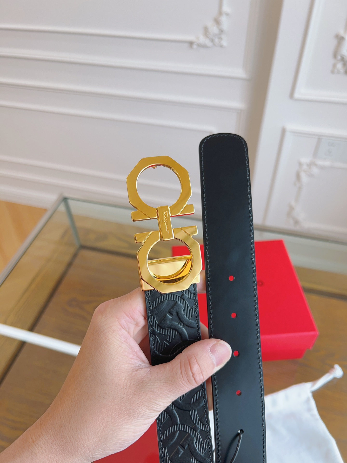 Salvatore Ferragamo Male Basic Belt Cow Leather M