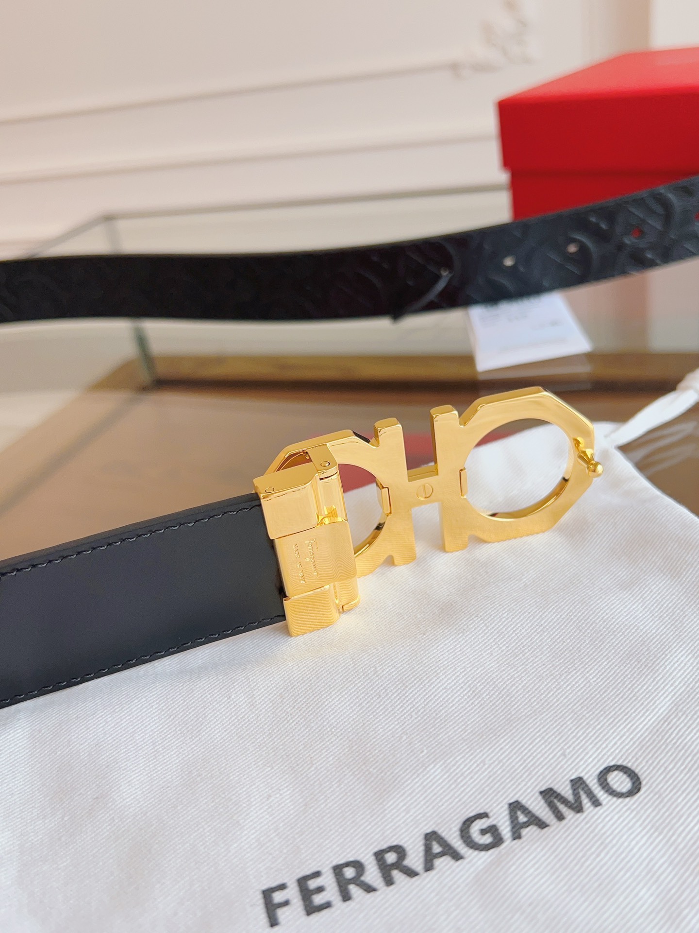 Salvatore Ferragamo Male Basic Belt Cow Leather M