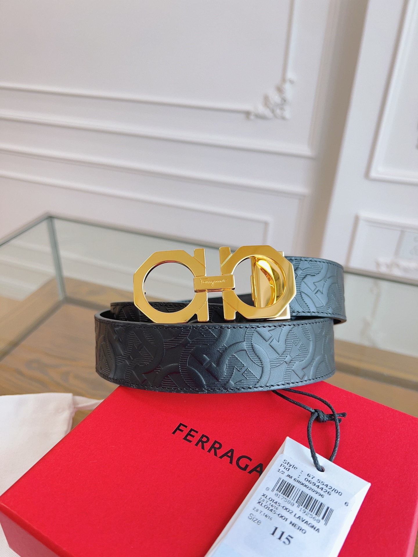 Salvatore Ferragamo Male Basic Belt Cow Leather M