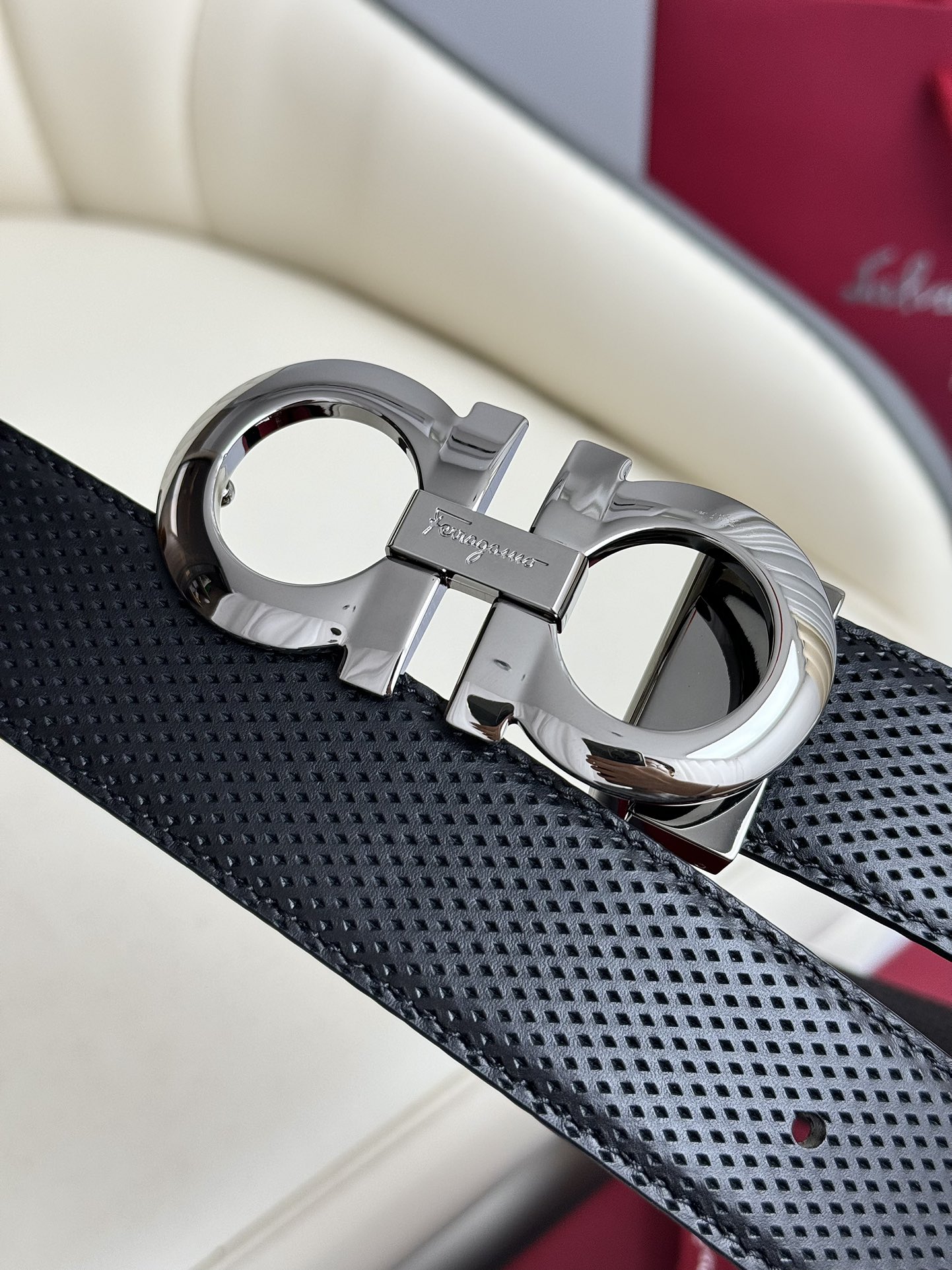 Salvatore Ferragamo Basic Belt Top Grain Leather